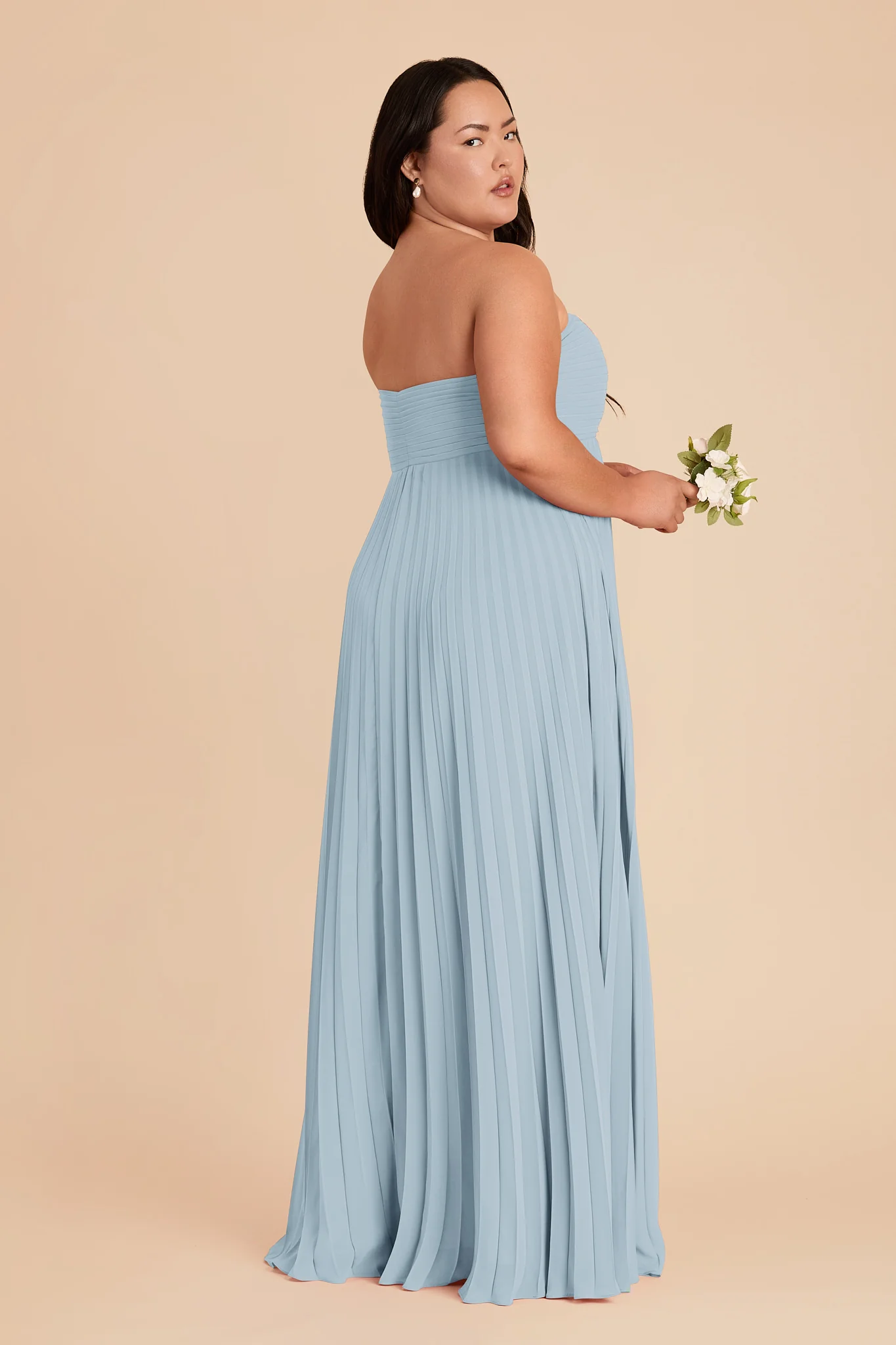 Sasha Chiffon Dress - Sky Blue - Image 10