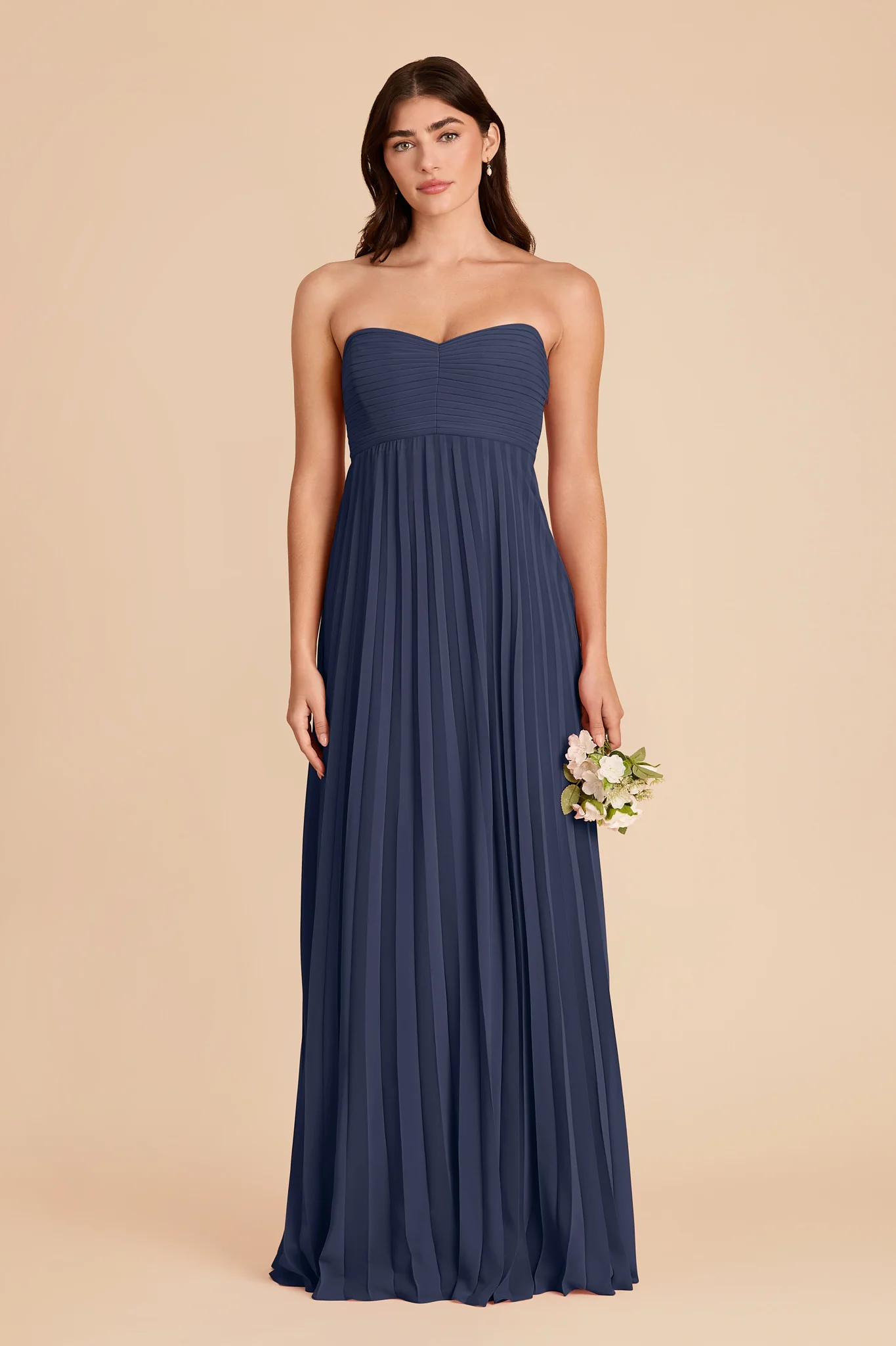 Sasha Chiffon Dress - Slate Blue