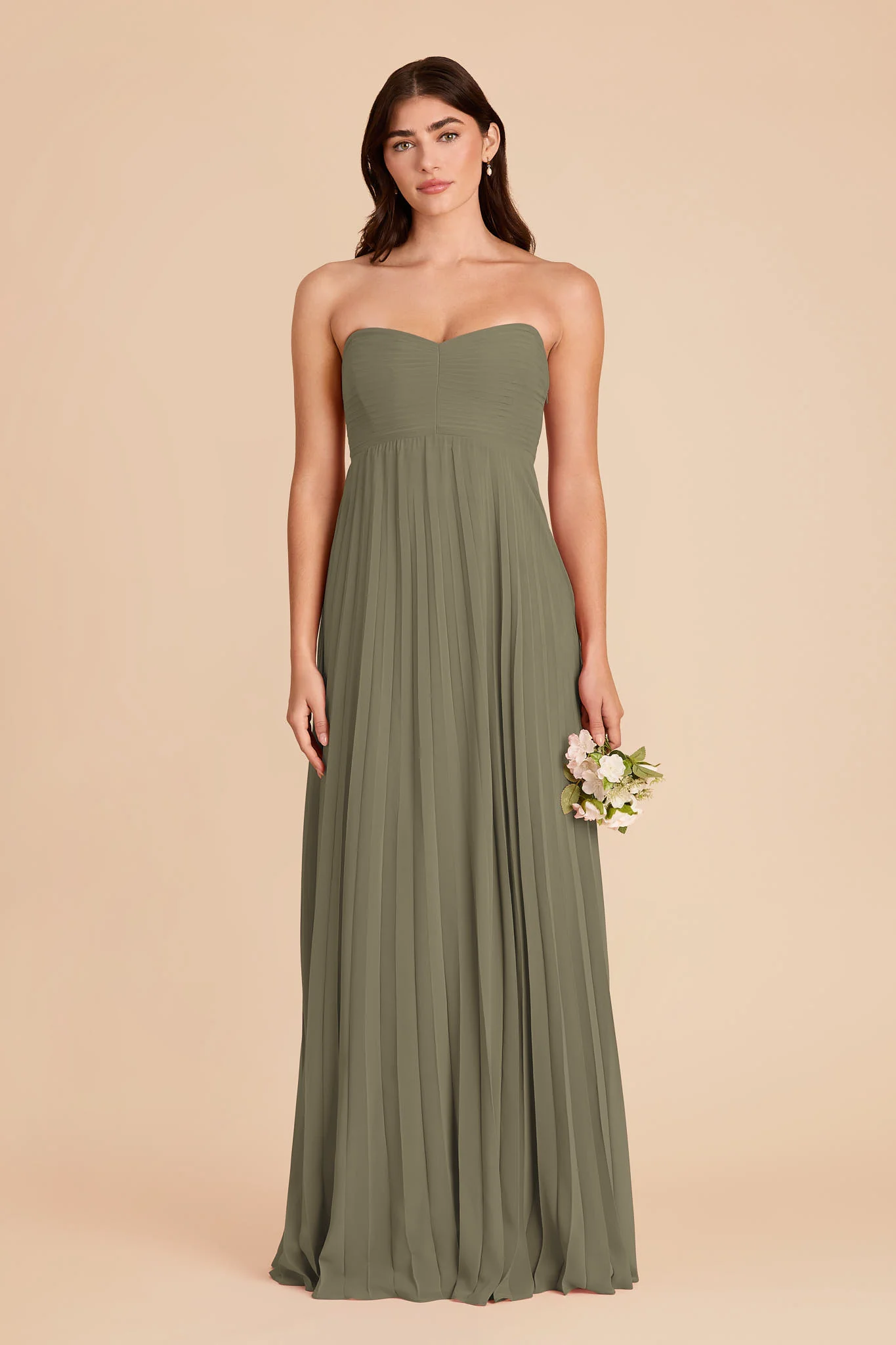 Sasha Chiffon Dress - Thyme