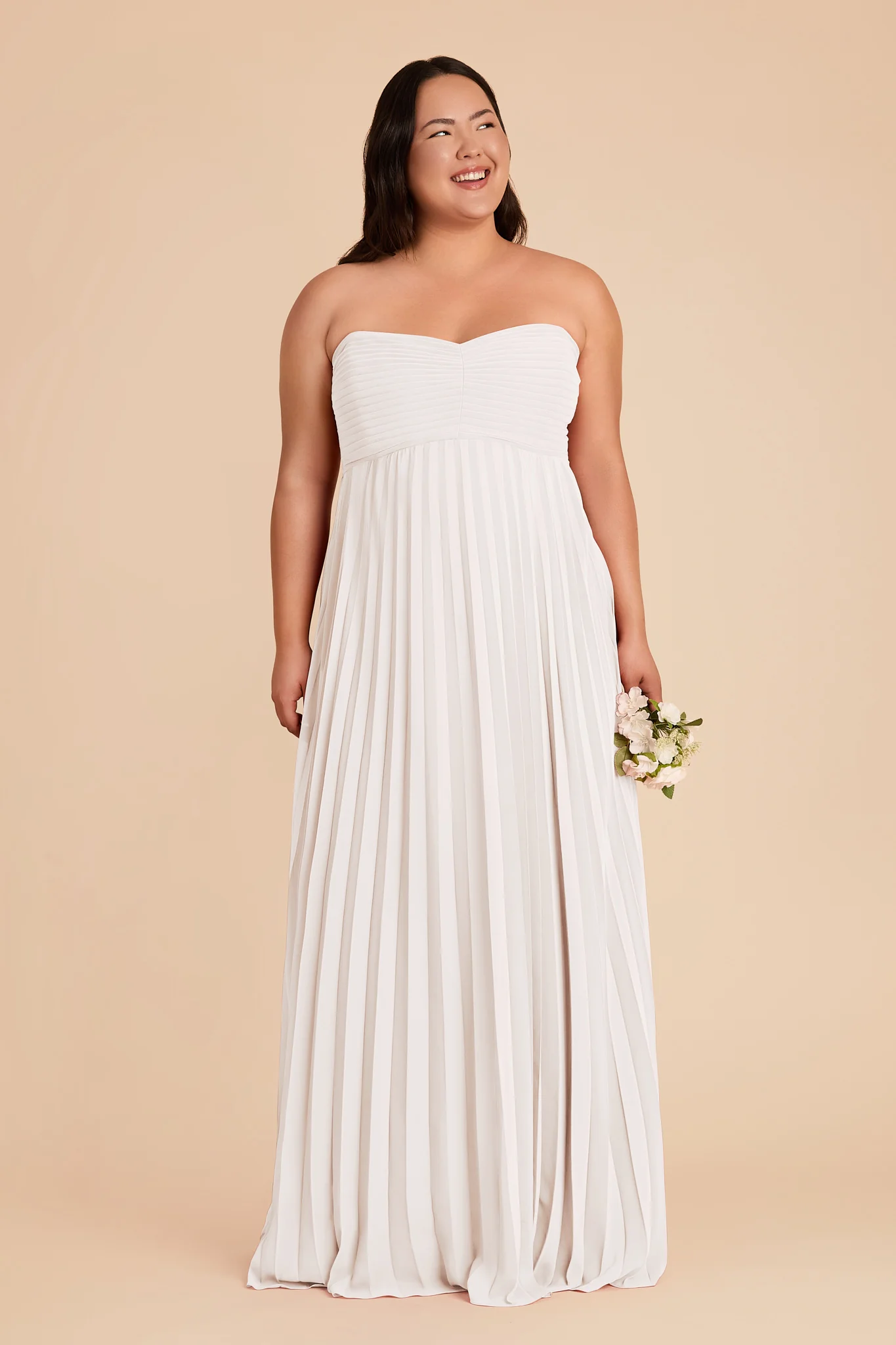 Sasha Chiffon Dress - White - Image 6