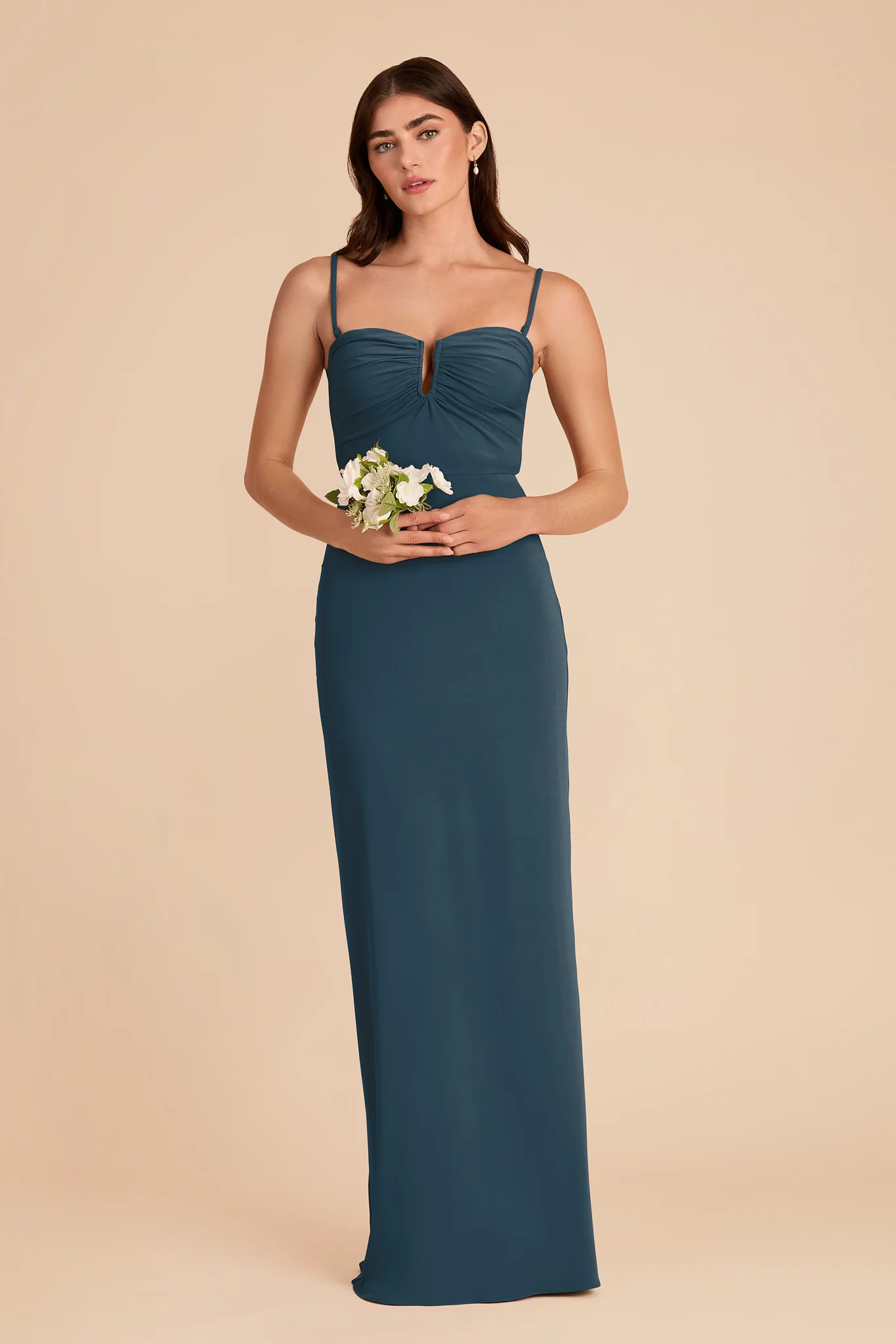 Seraphina Luxe Stretch Knit Dress - Dark Teal - Image 3