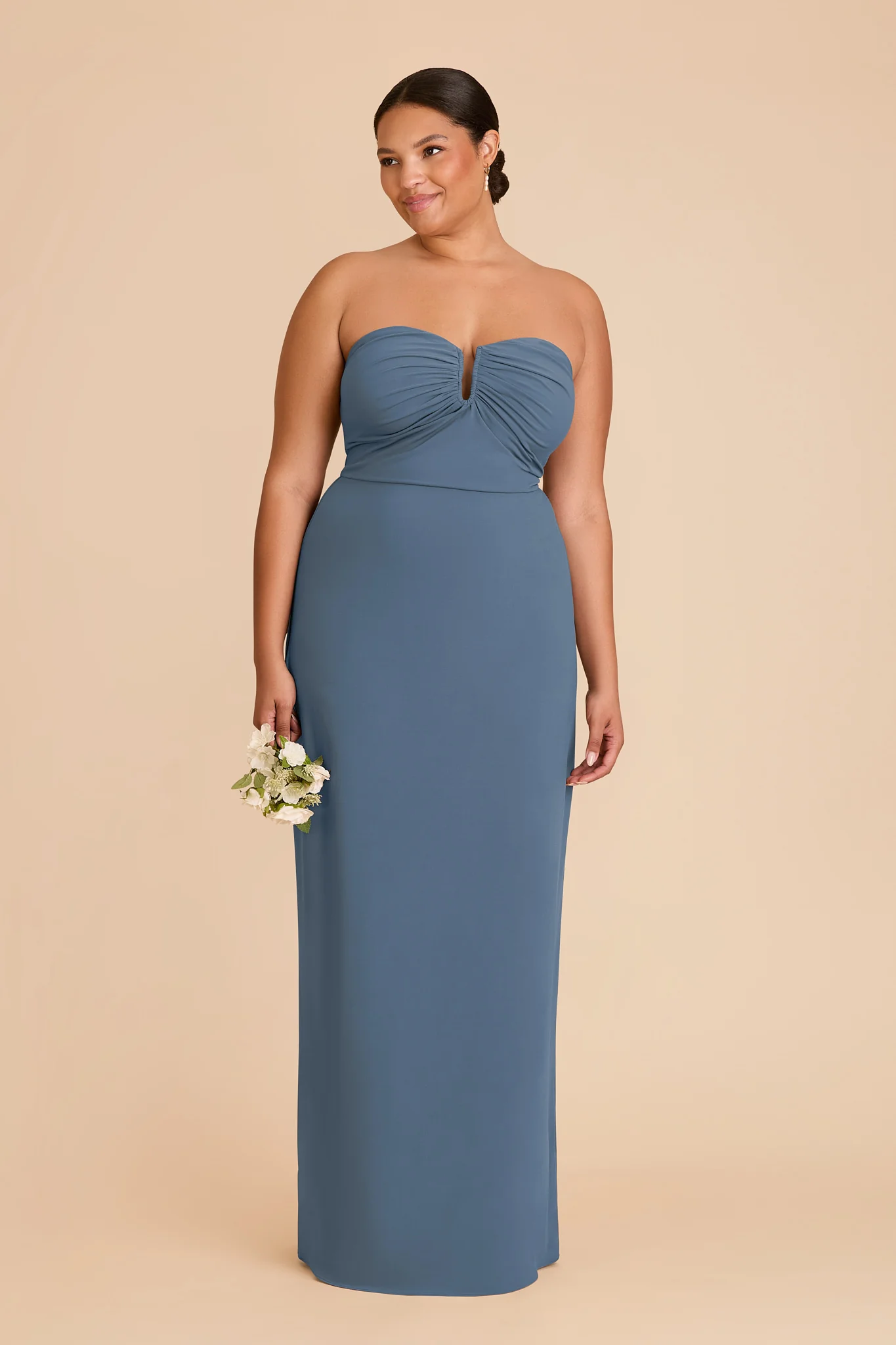 Seraphina Luxe Stretch Knit Dress - French Blue - Image 2