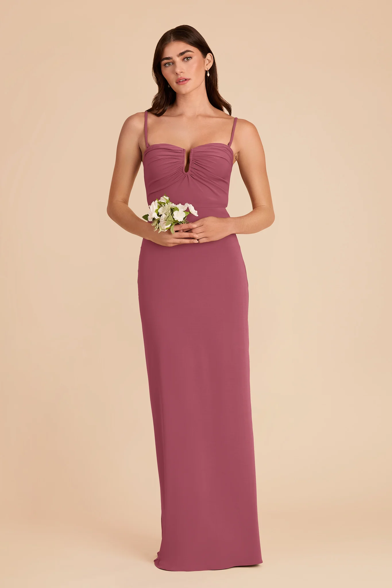 Seraphina Luxe Stretch Knit Dress - Rosewood - Image 3