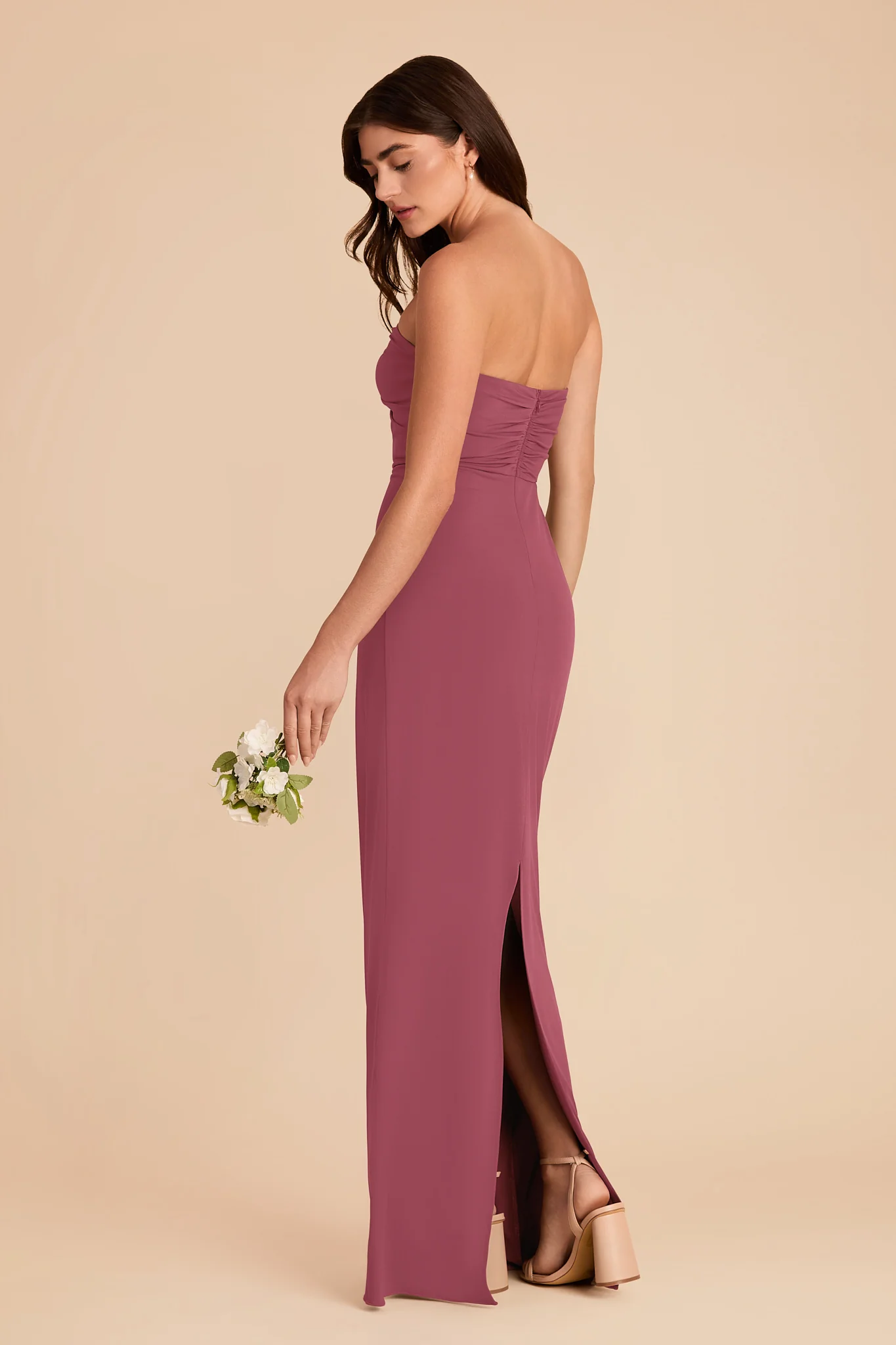 Seraphina Luxe Stretch Knit Dress - Rosewood - Image 4