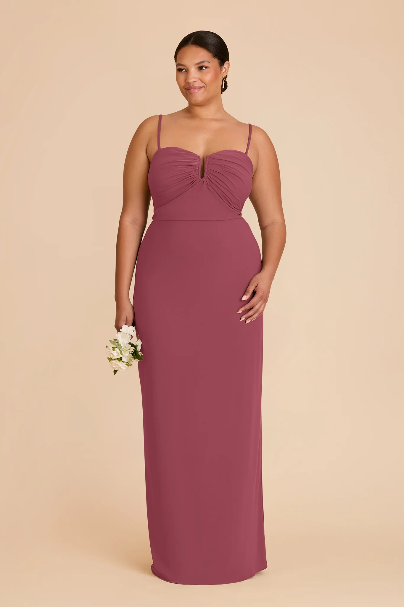 Seraphina Luxe Stretch Knit Dress - Rosewood - Image 6