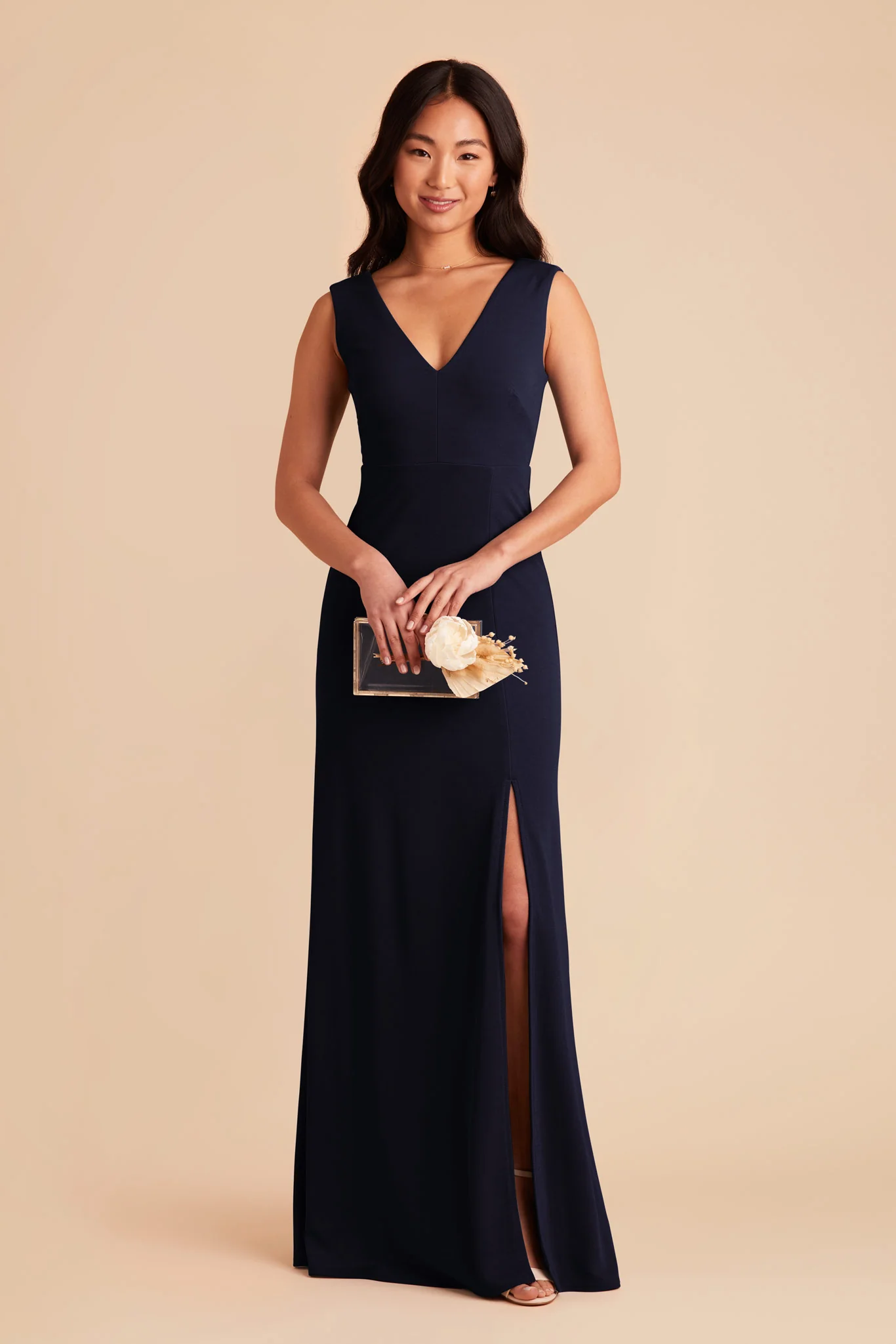 Shamin Crepe Dress - Navy - Image 4