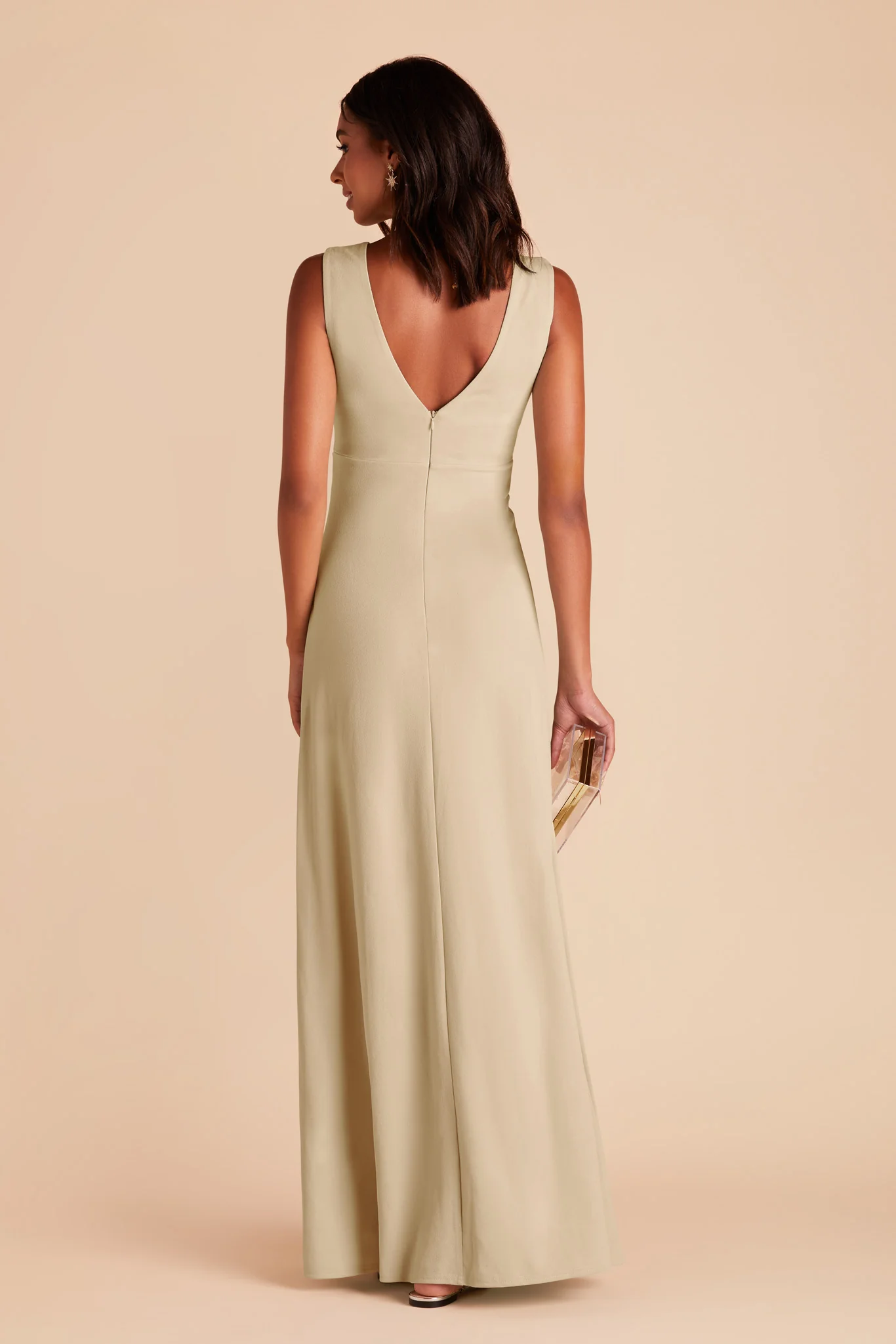 Shamin Crepe Dress - Neutral Champagne - Image 5