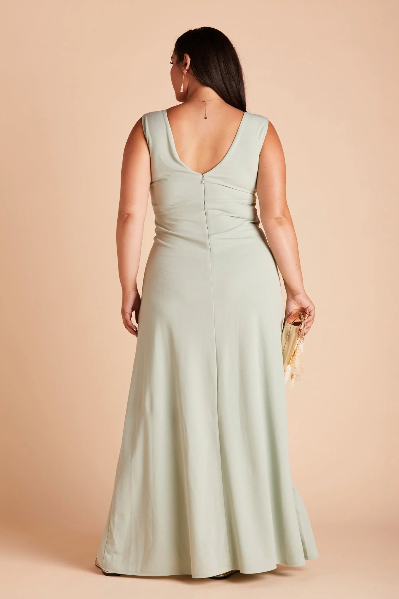Shamin Crepe Dress - Sage - Image 13