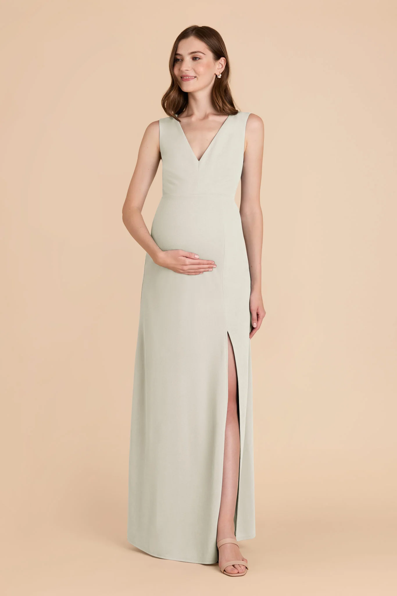 Shamin Crepe Dress - Sage - Image 6