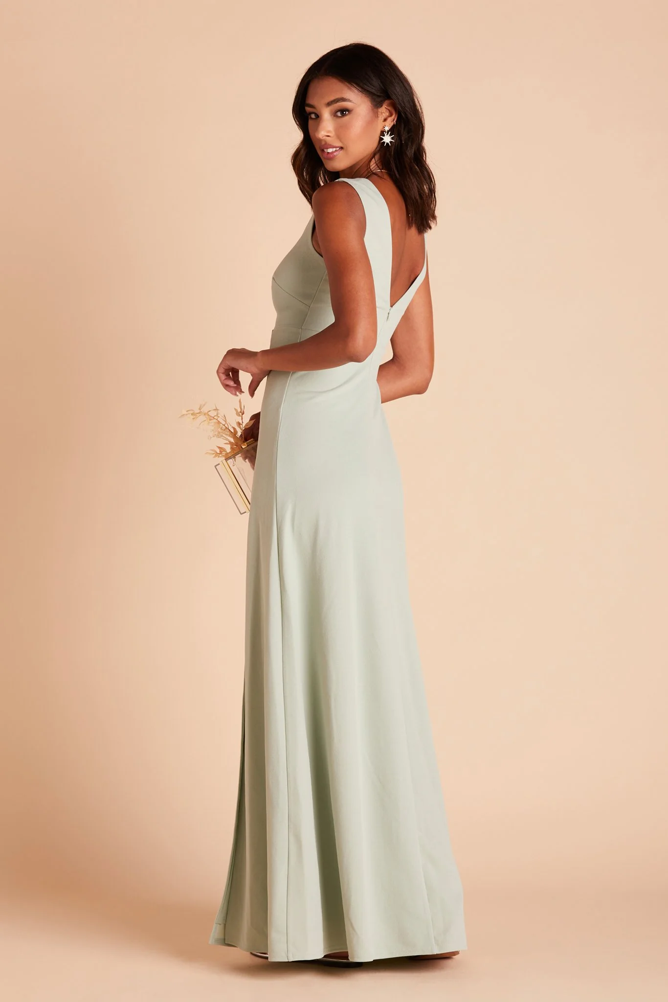 Shamin Crepe Dress - Sage - Image 7