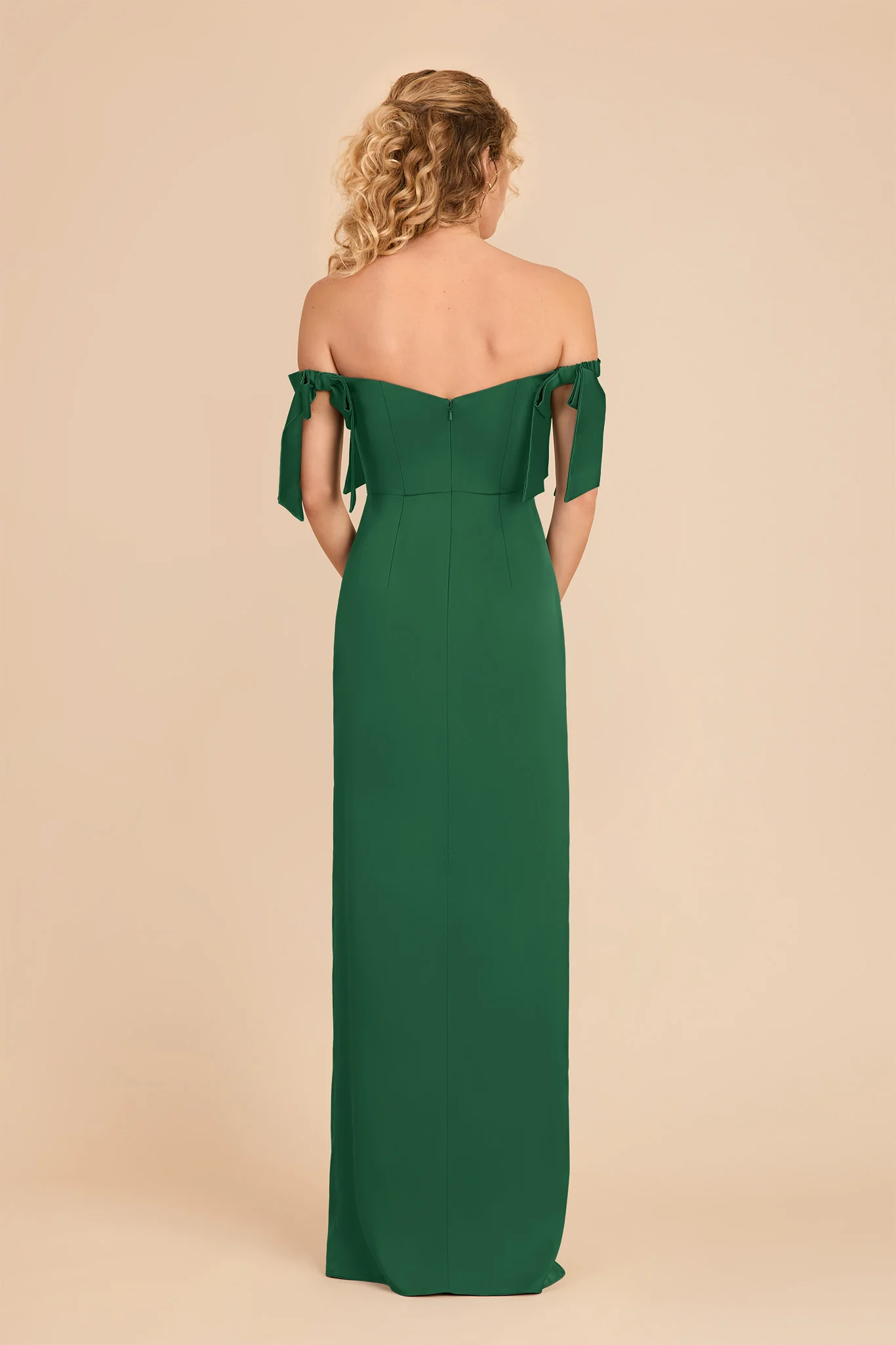 Sharon Matte Satin Dress - Forest Green - Image 5