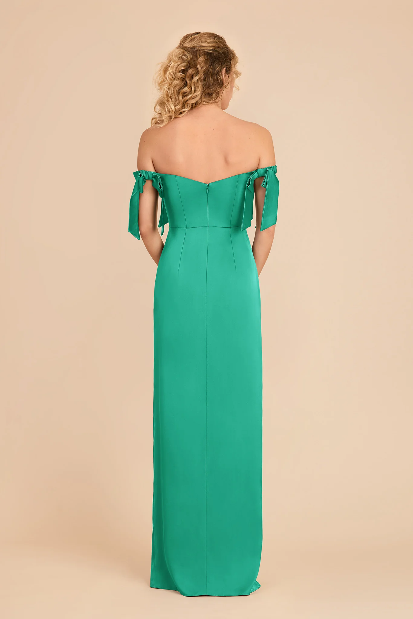 Sharon Matte Satin Dress - Turquoise - Image 5