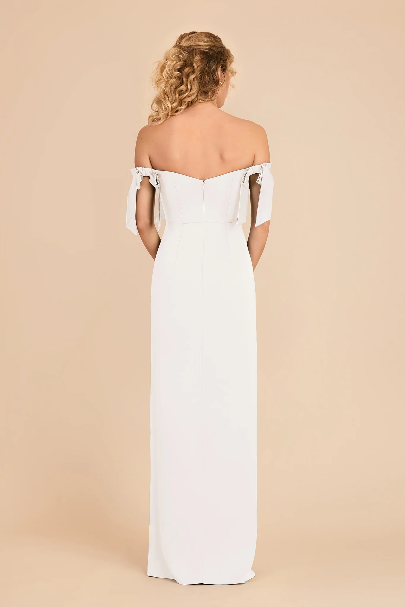 Sharon Matte Satin Dress - White - Image 5