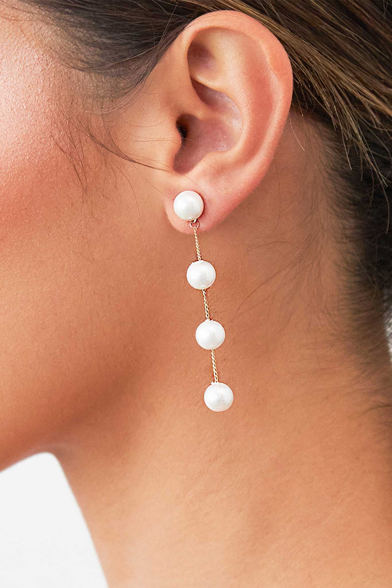 Short Cooper Earrings - Gold - Image 2