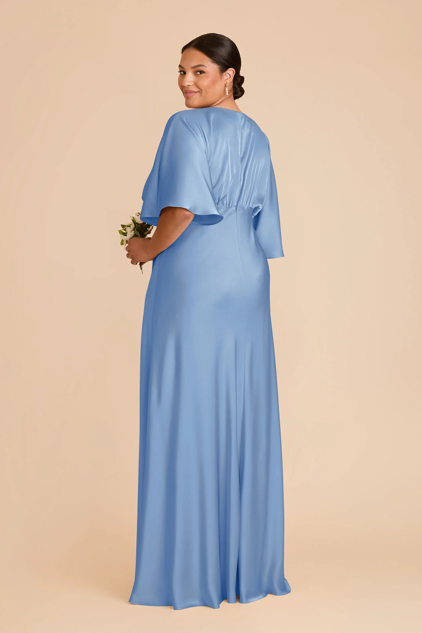 Shyla Matte Satin Dress - Bluebell - Image 7
