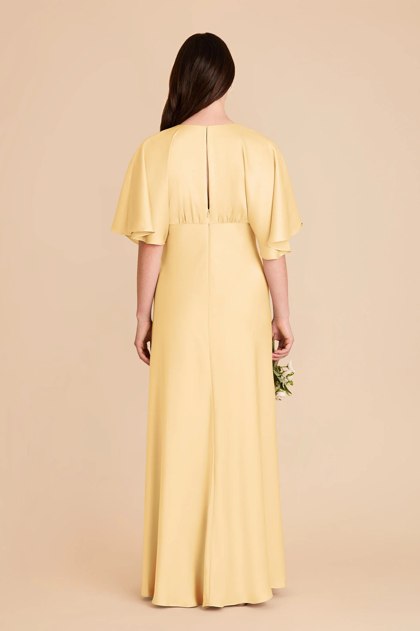 Shyla Matte Satin Dress - Butter - Image 5