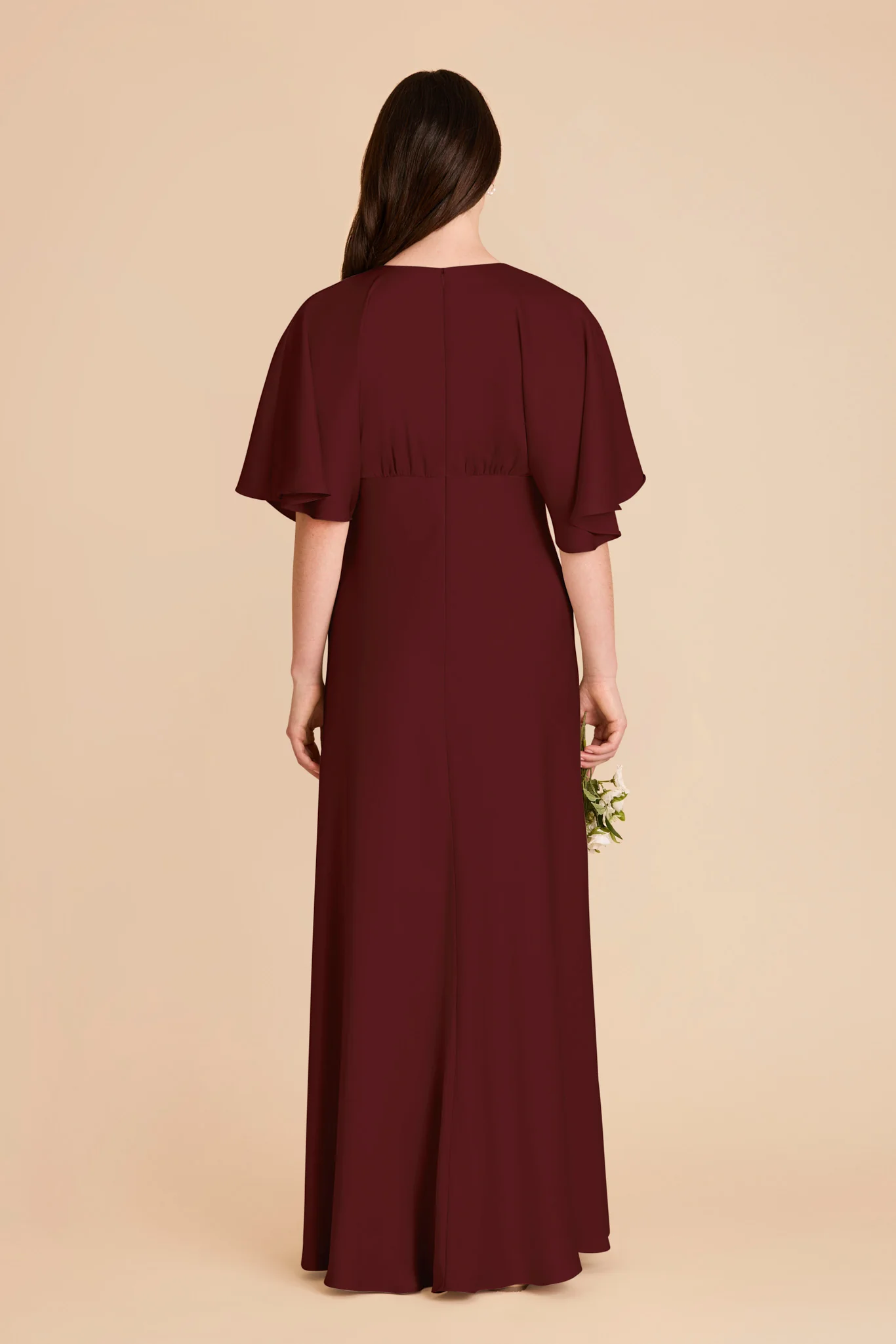 Shyla Matte Satin Dress - Cabernet - Image 5