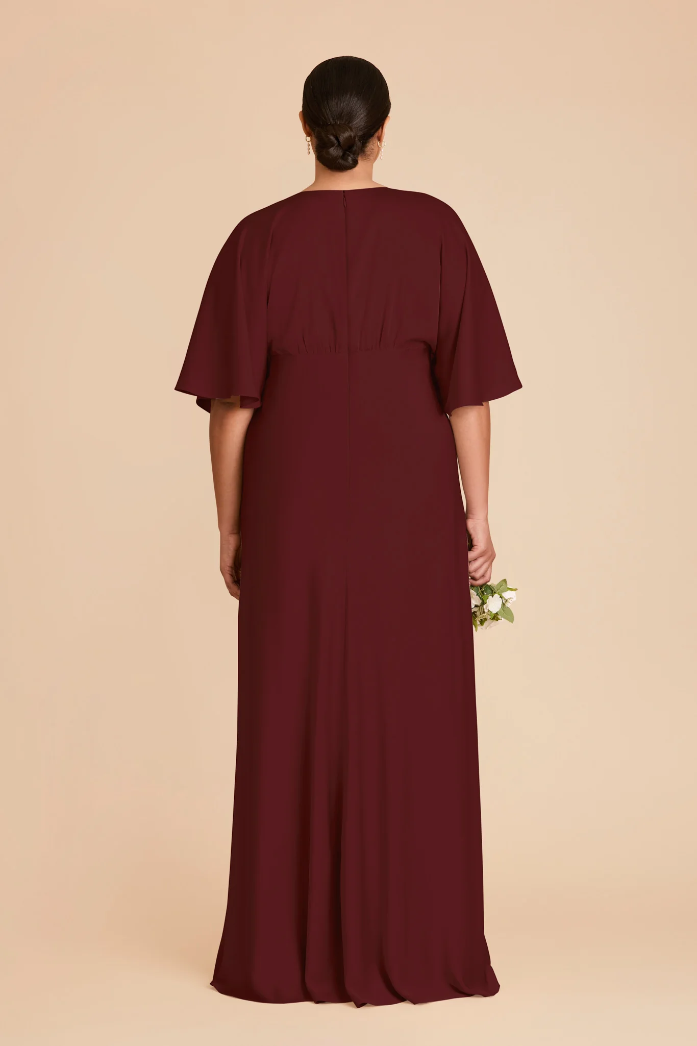 Shyla Matte Satin Dress - Cabernet - Image 8