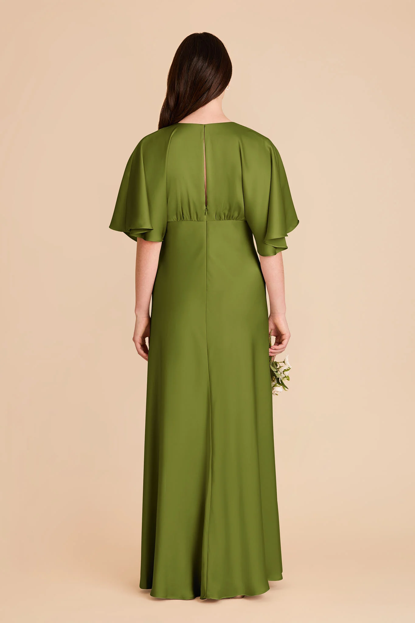 Shyla Matte Satin Dress - Cactus - Image 5