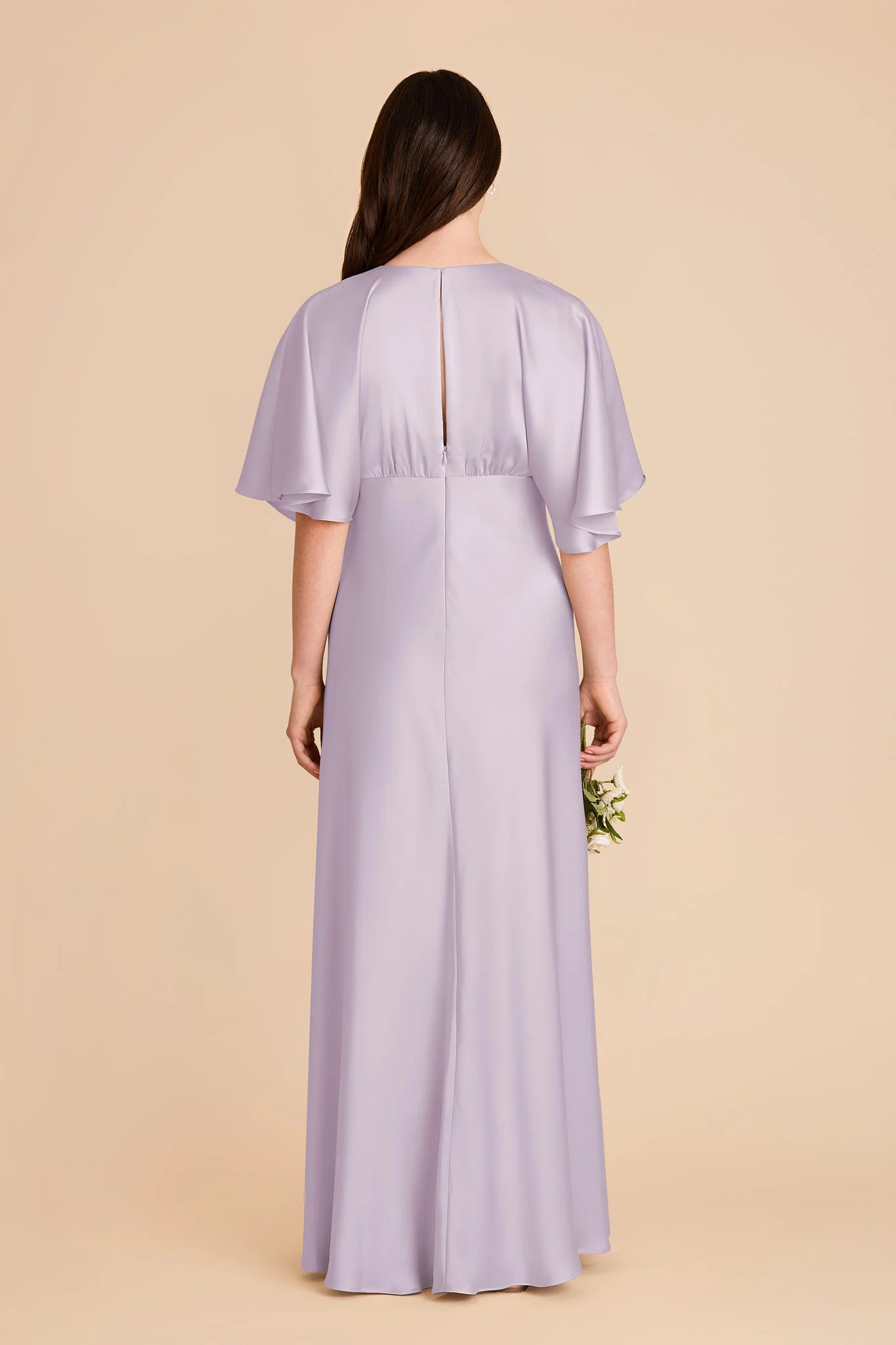 Shyla Matte Satin Dress - Dusty Lilac - Image 5