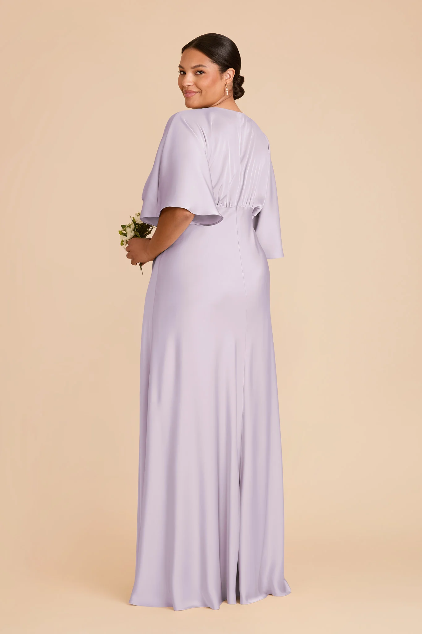 Shyla Matte Satin Dress - Dusty Lilac - Image 7