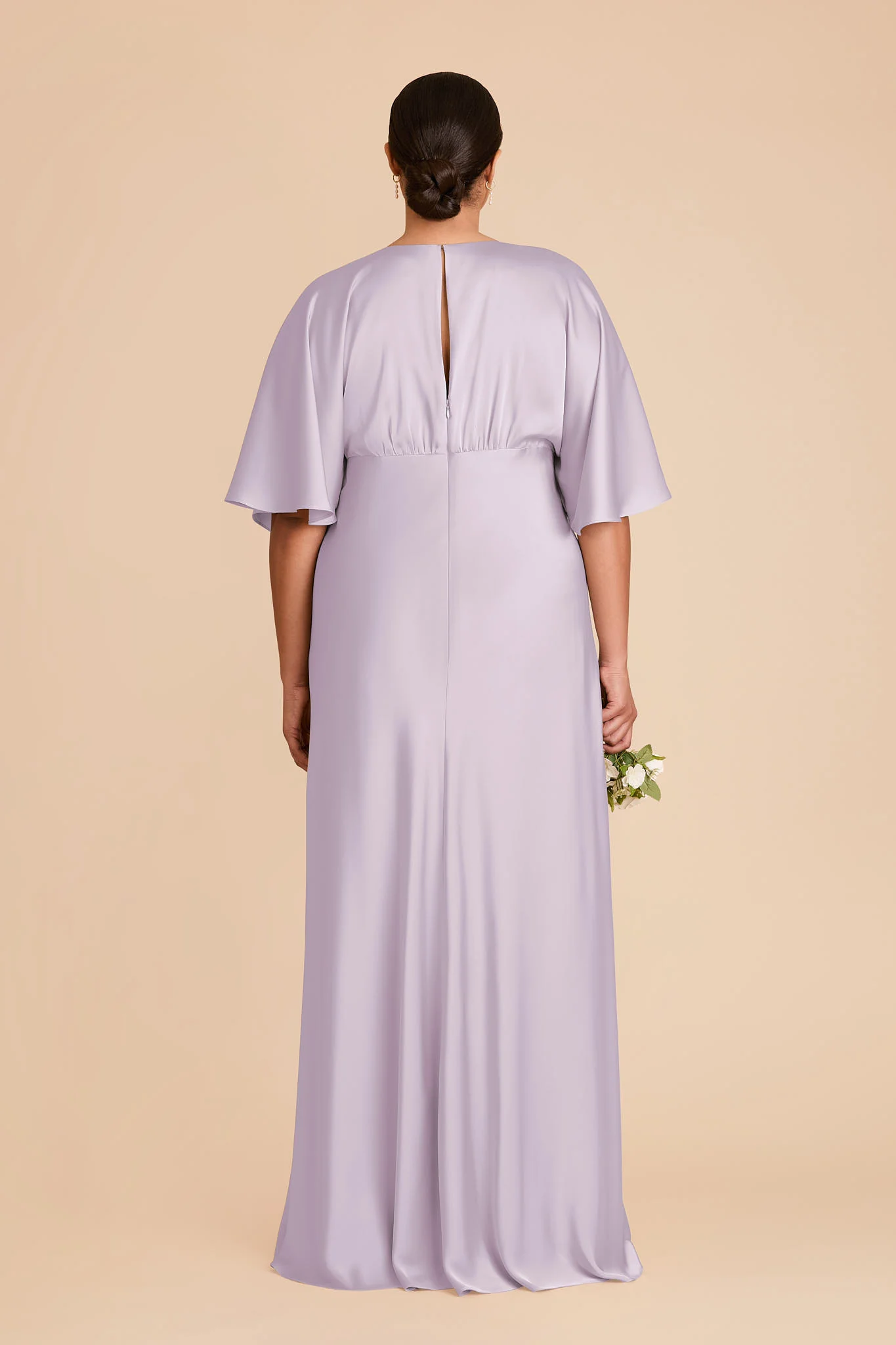 Shyla Matte Satin Dress - Dusty Lilac - Image 8