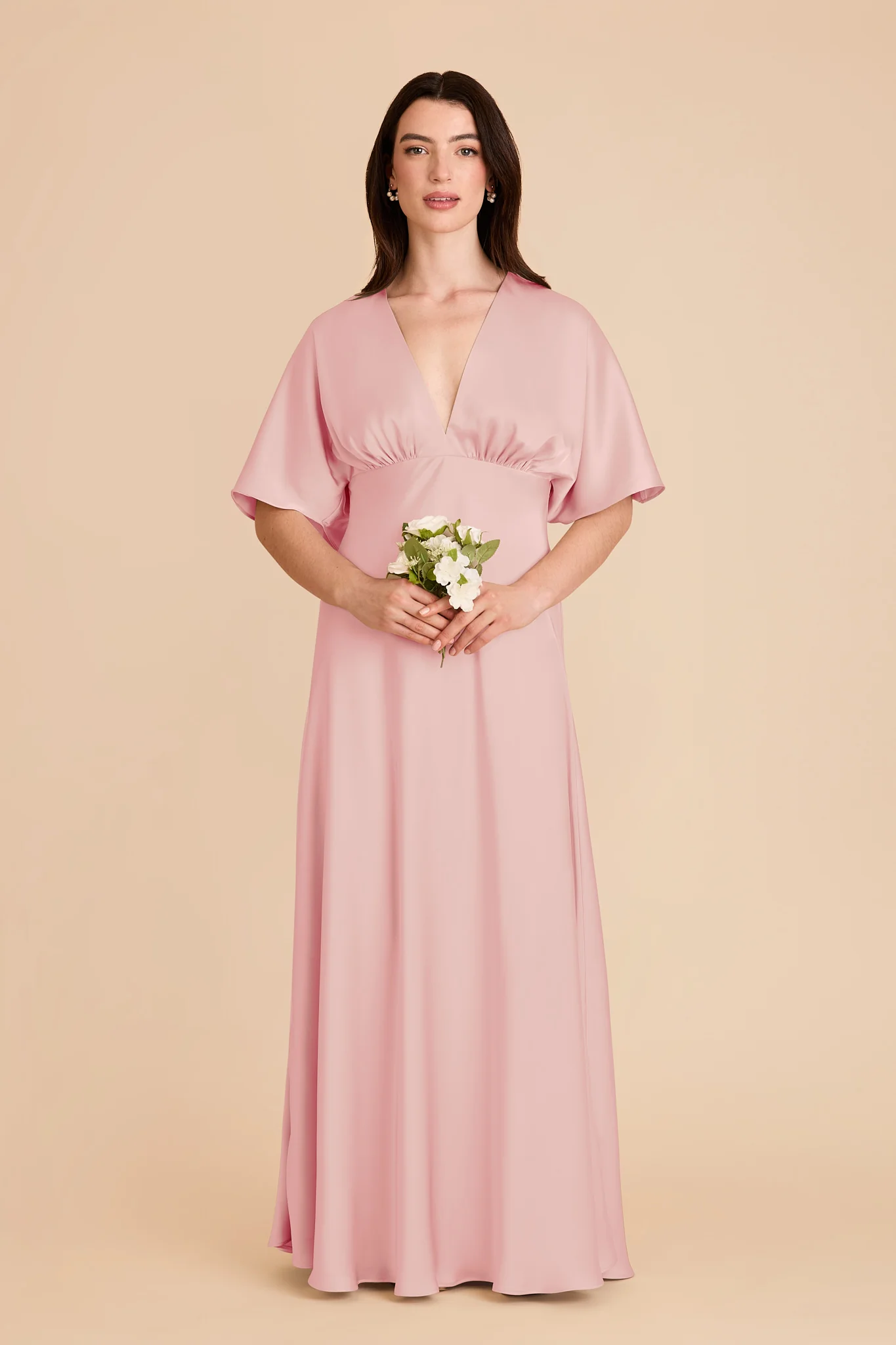 Shyla Matte Satin Dress - Fondant Pink - Image 3