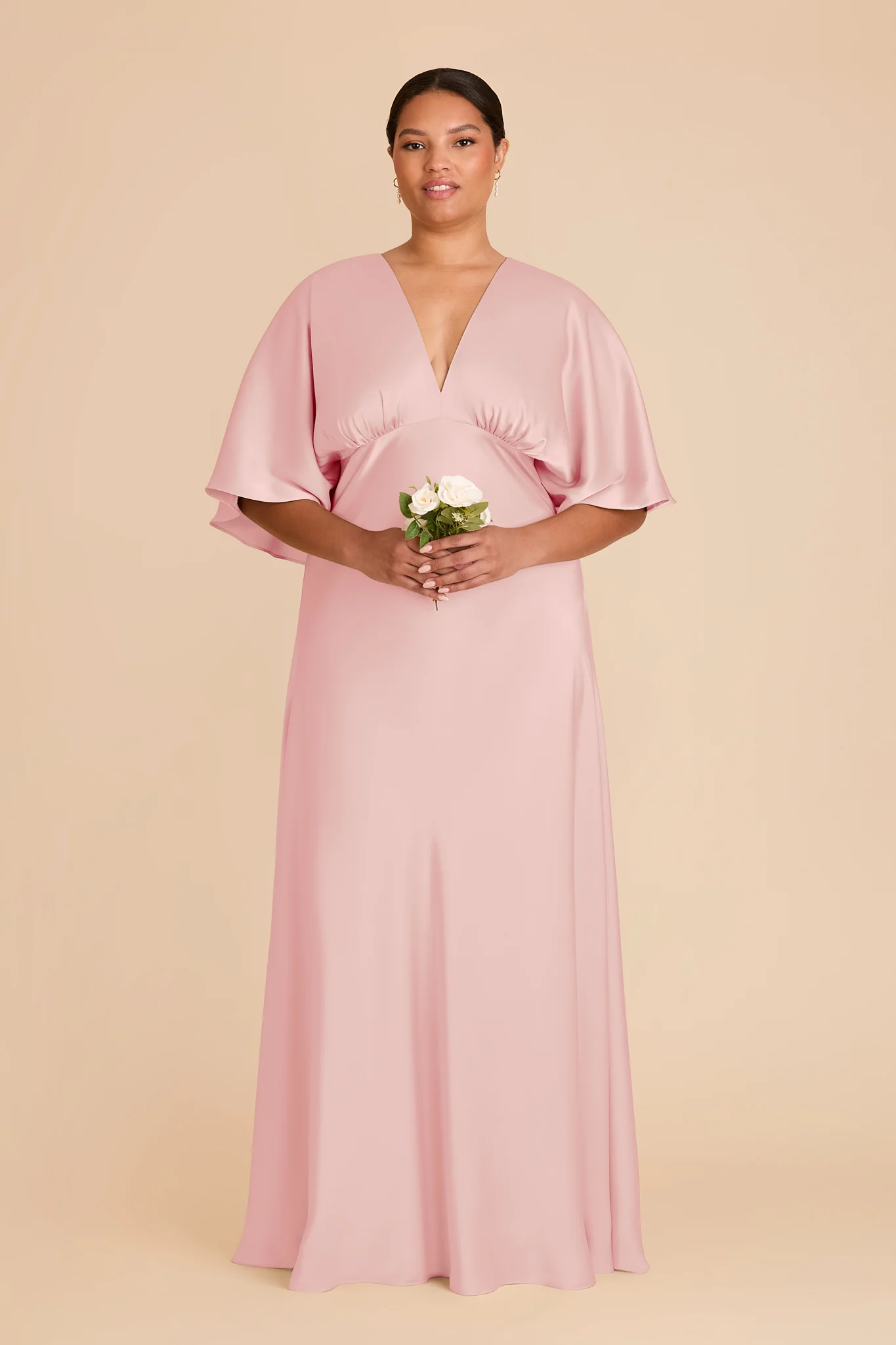 Shyla Matte Satin Dress - Fondant Pink - Image 6