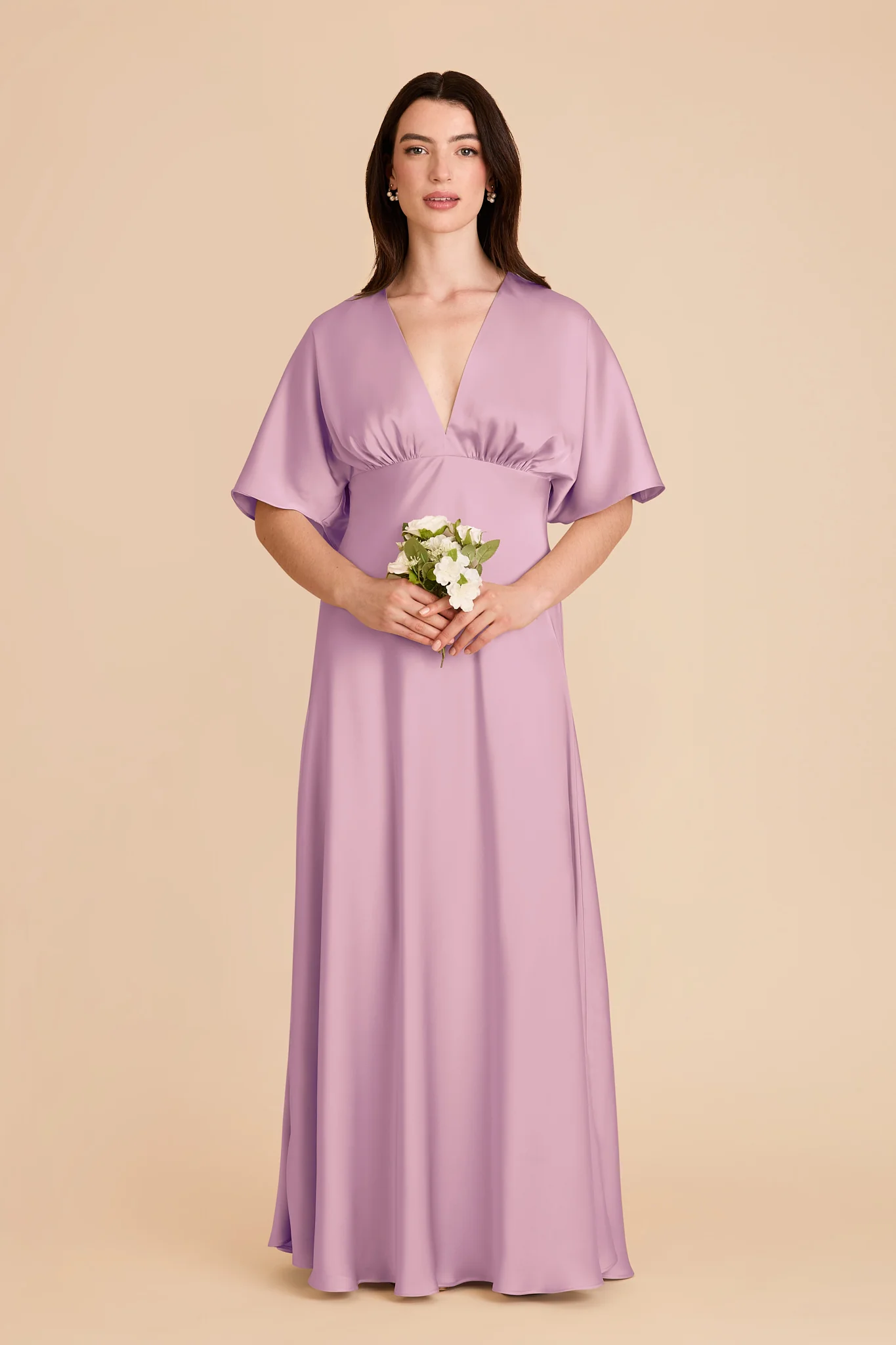 Shyla Matte Satin Dress - Orchid - Image 3