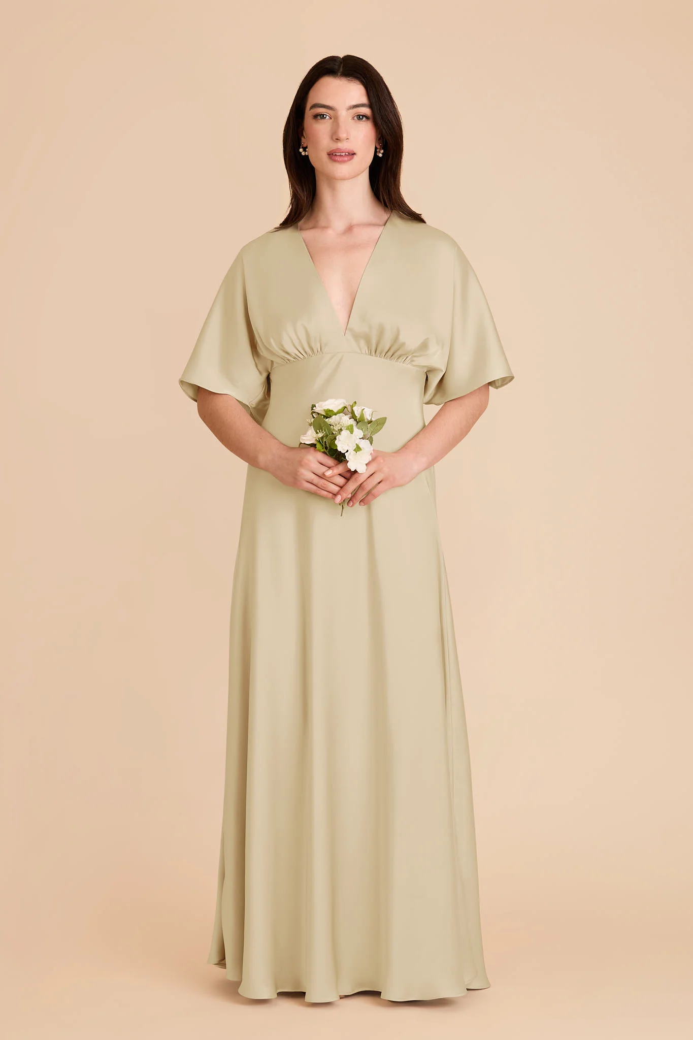 Shyla Matte Satin Dress - Prosecco - Image 2