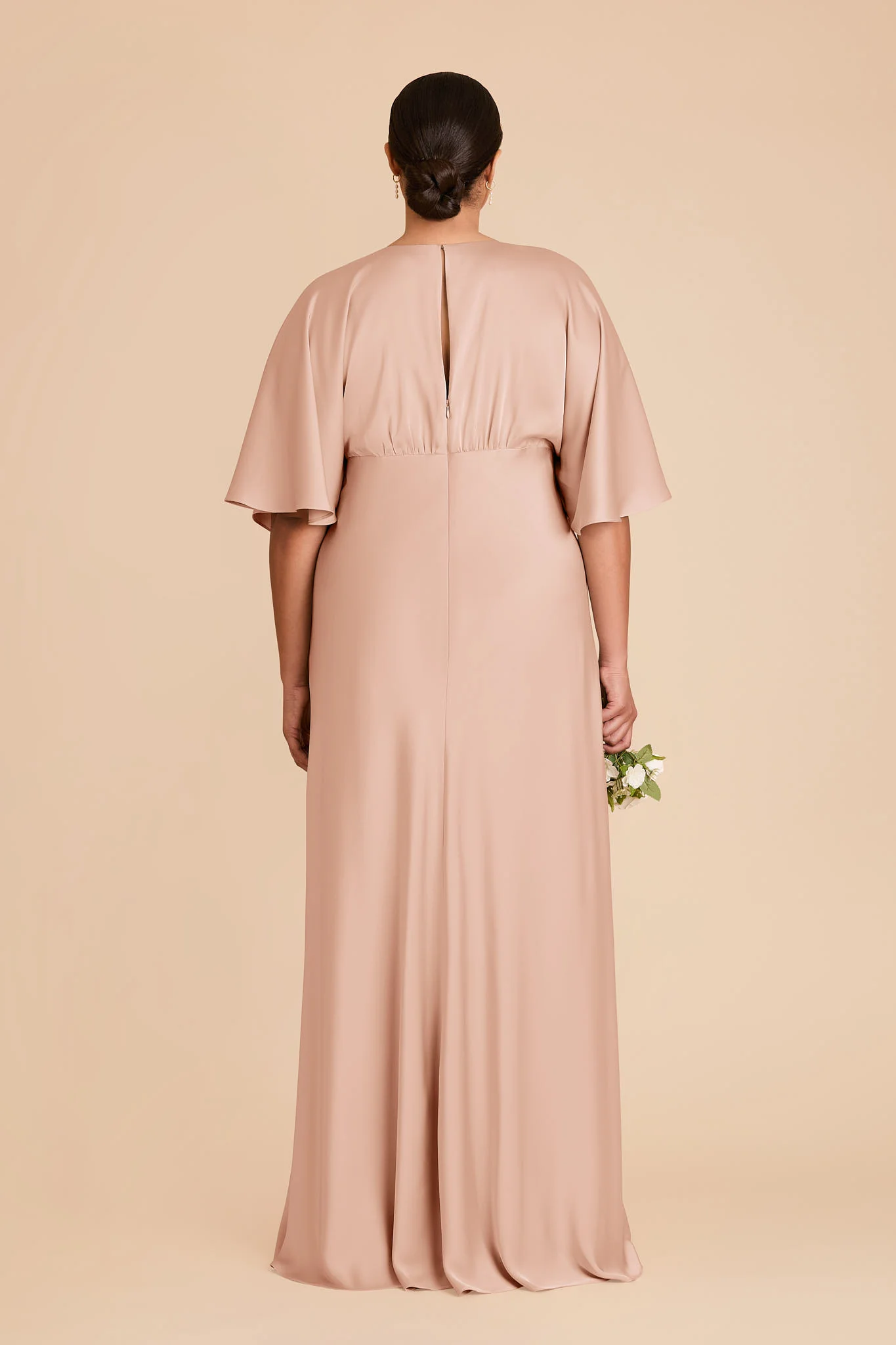 Shyla Matte Satin Dress - Rose Gold - Image 8