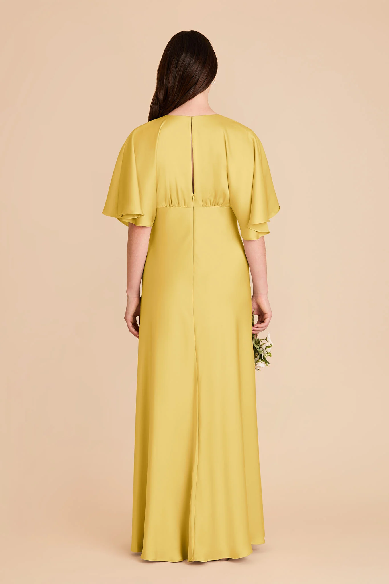 Shyla Matte Satin Dress - Sunflower Yellow - Image 5