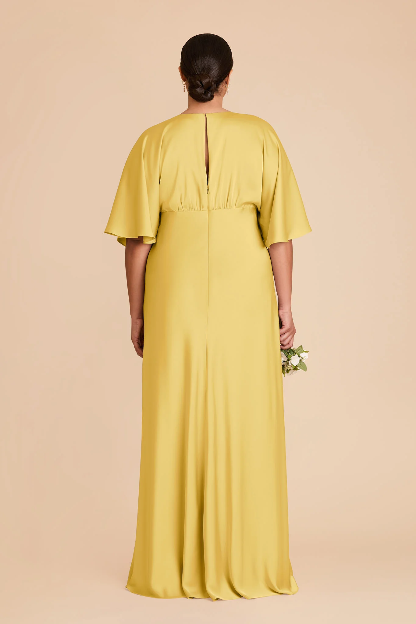 Shyla Matte Satin Dress - Sunflower Yellow - Image 8