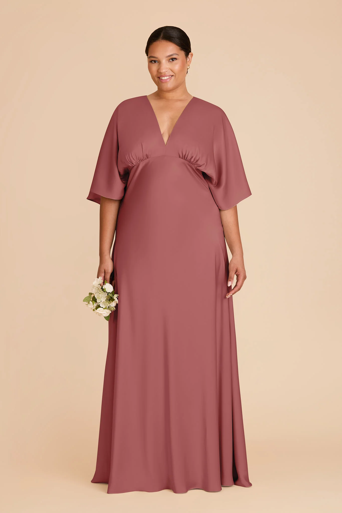 Shyla Matte Satin Dress - Wild Rose - Image 2