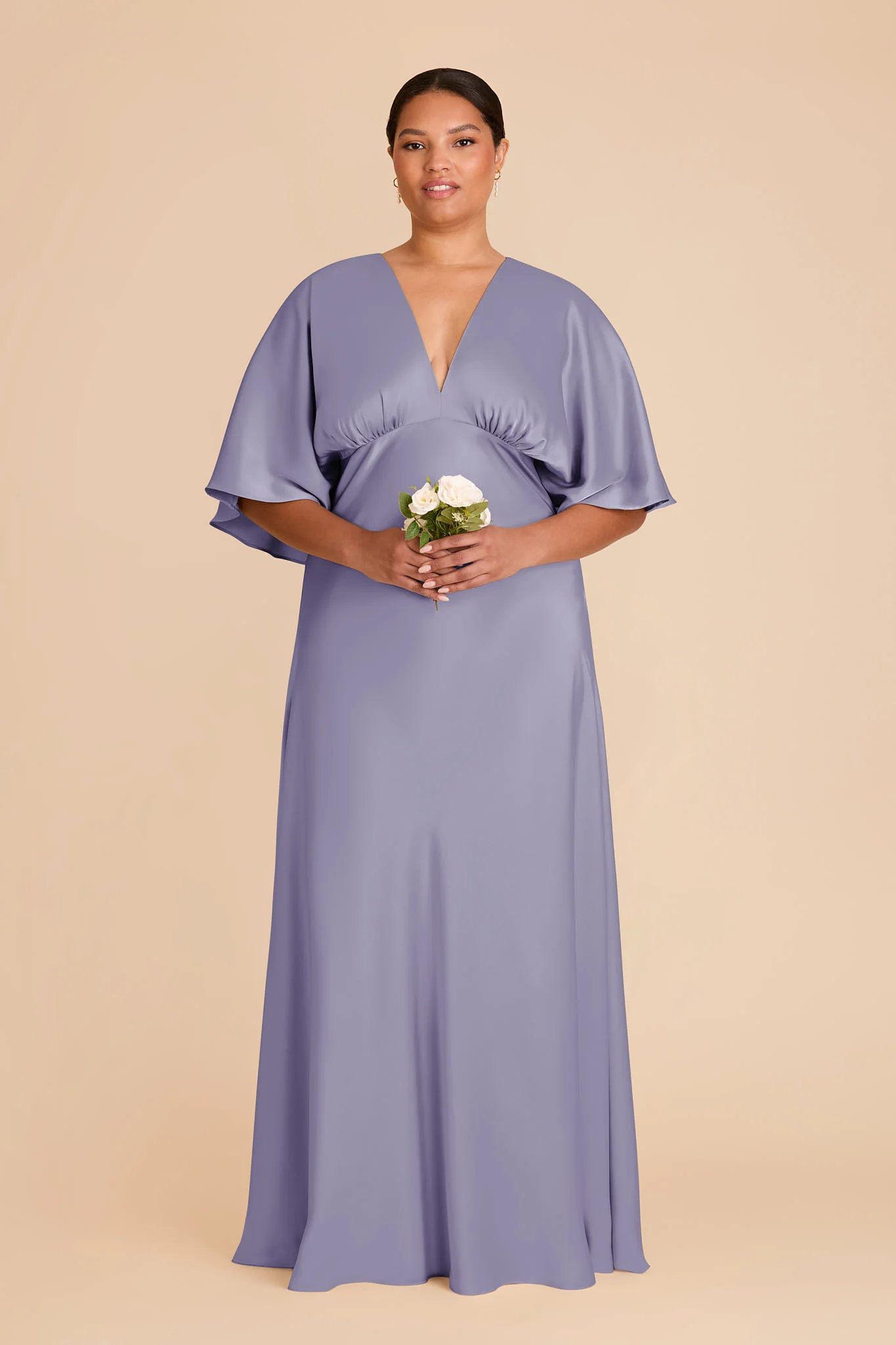 Shyla Matte Satin Dress - Wisteria - Image 2