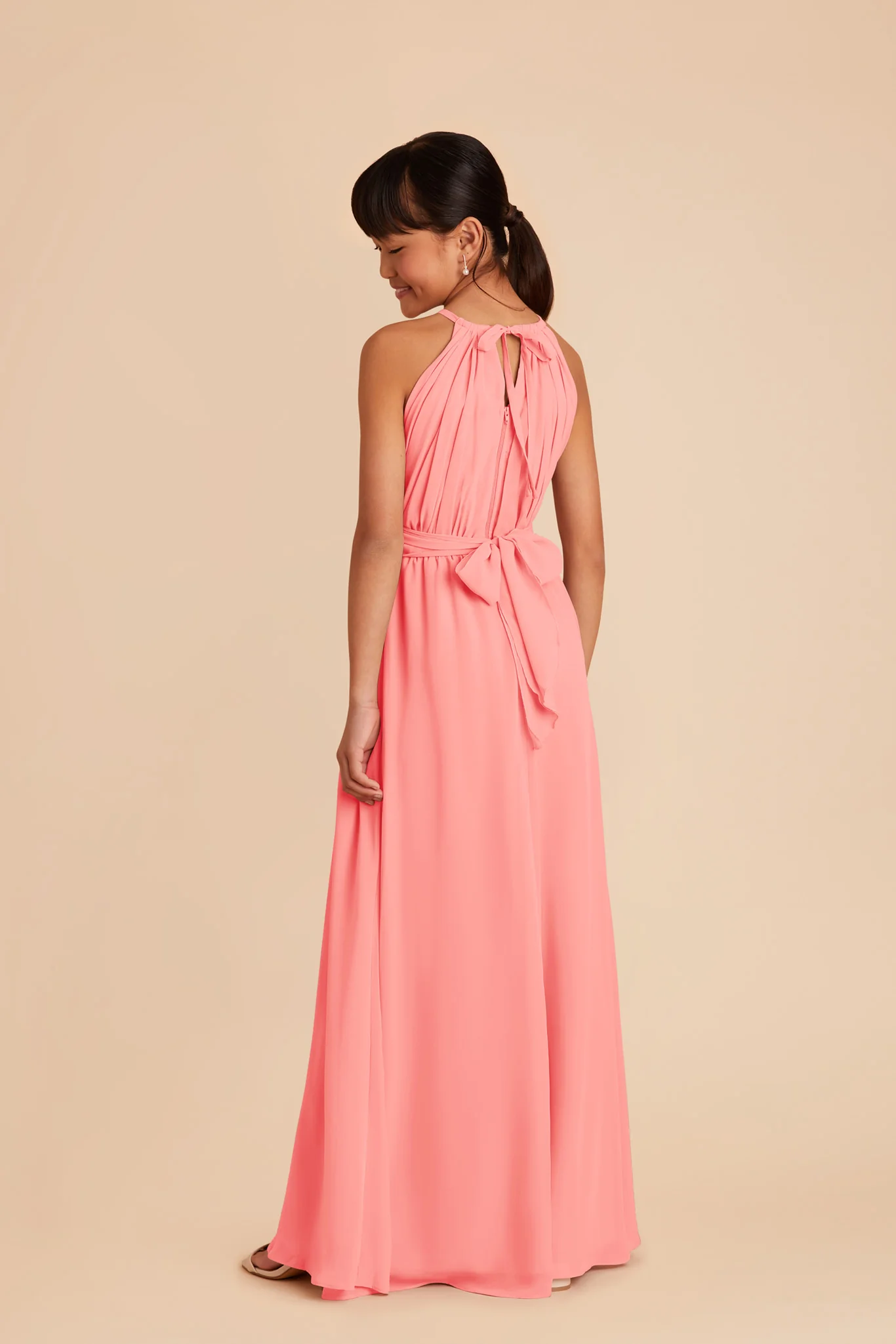 Sienna Junior Dress - Coral Pink - Image 4