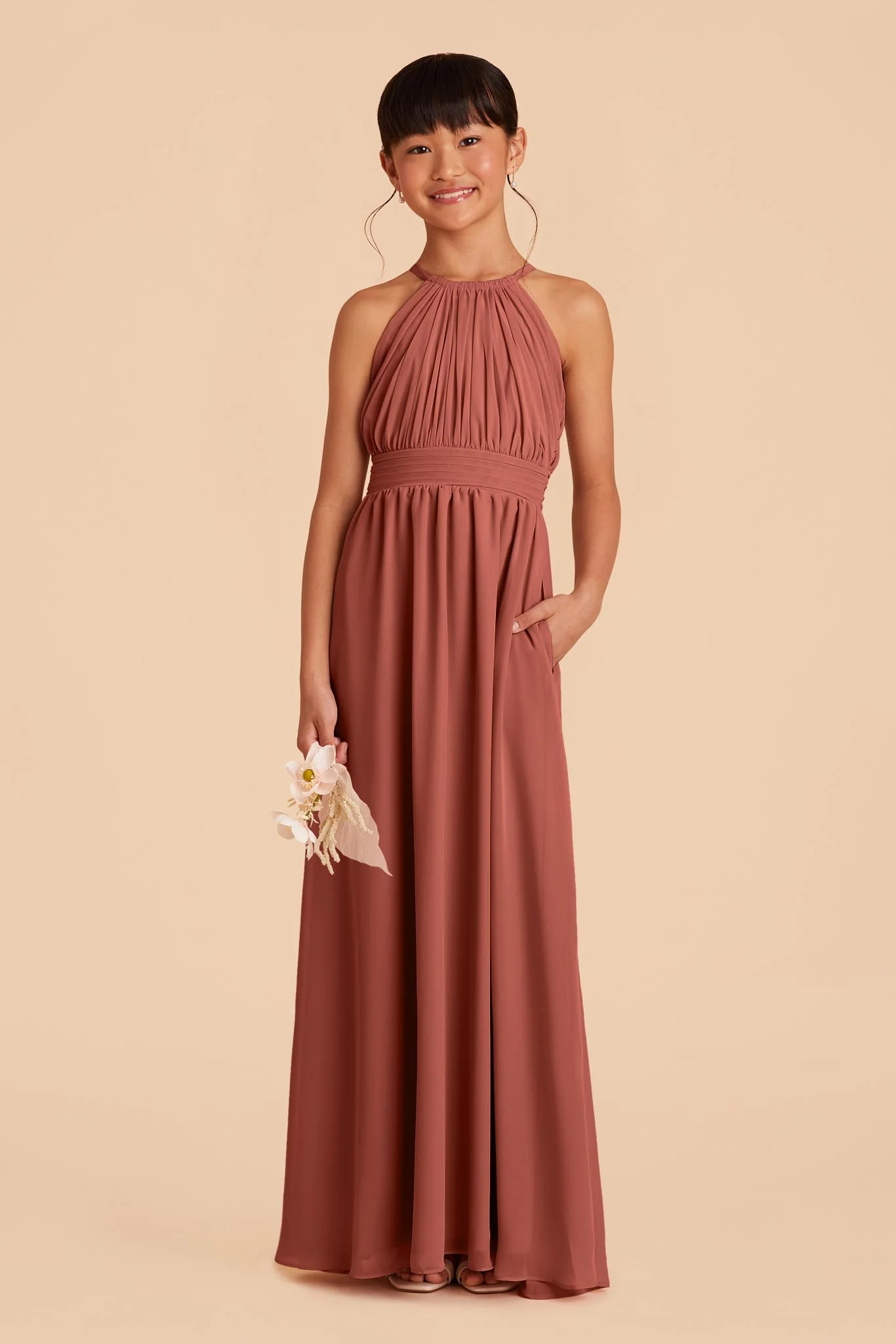 Sienna Junior Dress - Desert Rose