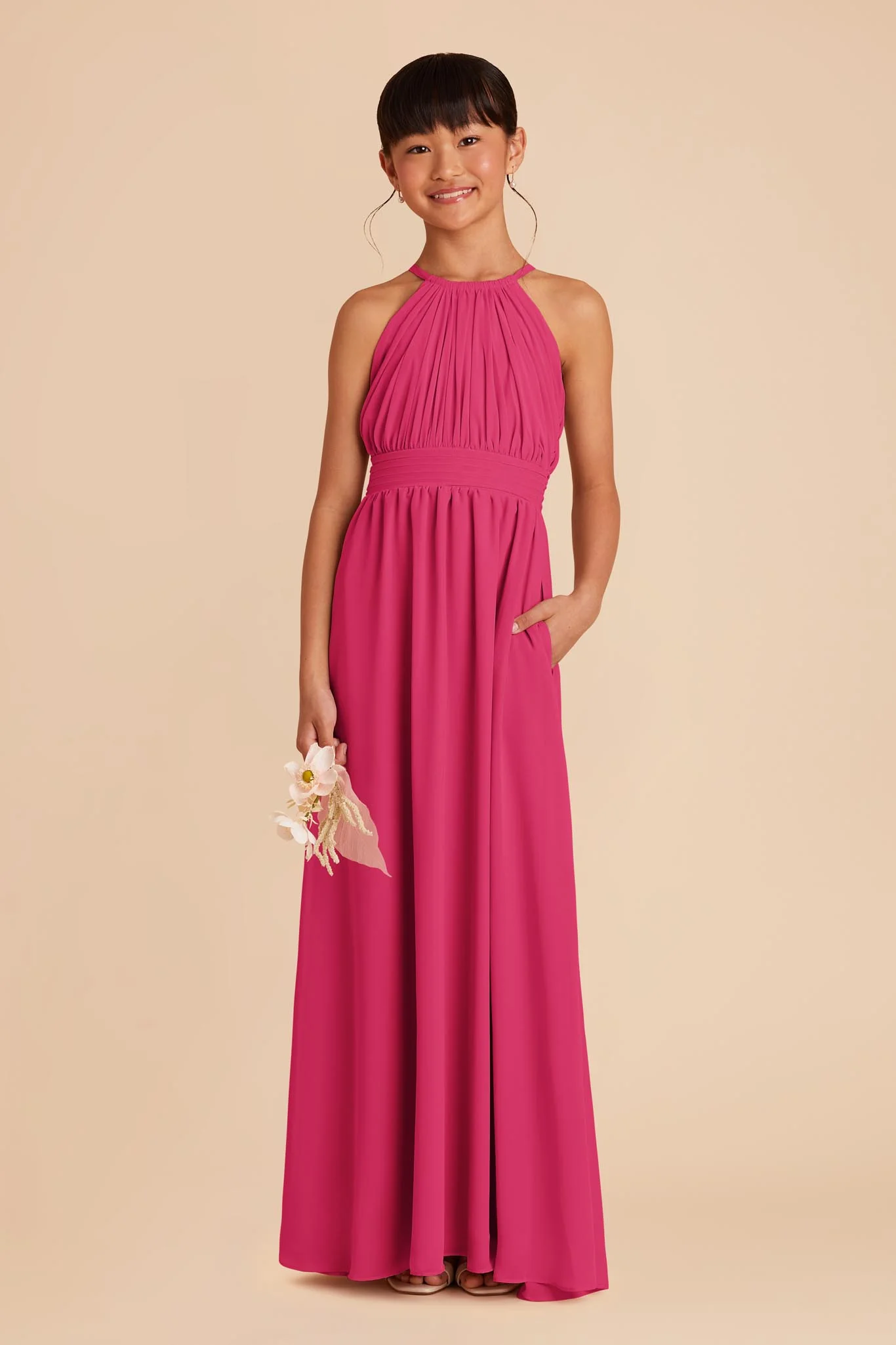Sienna Junior Dress - Fuchsia - Image 3