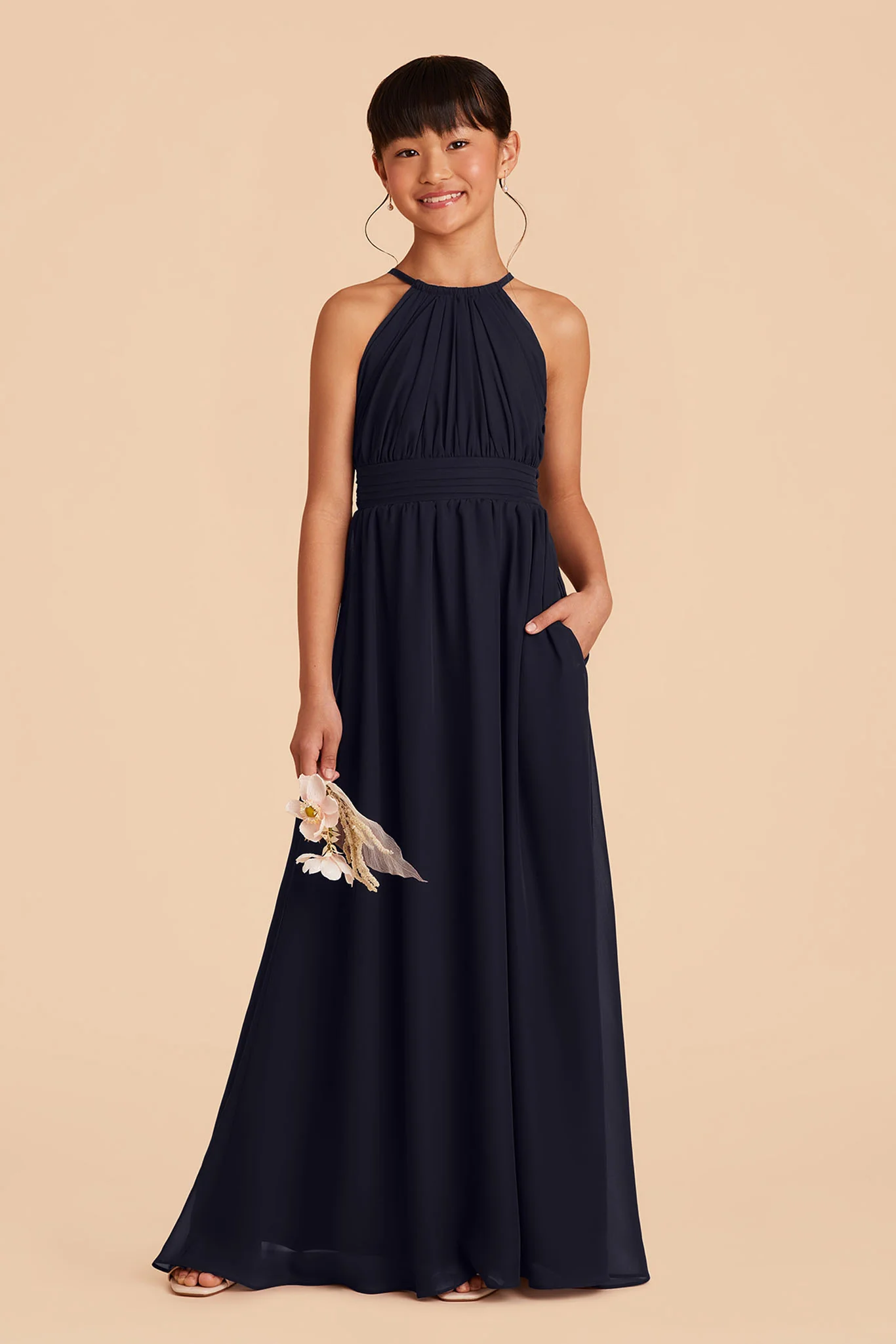 Sienna Junior Dress - Navy - Image 3