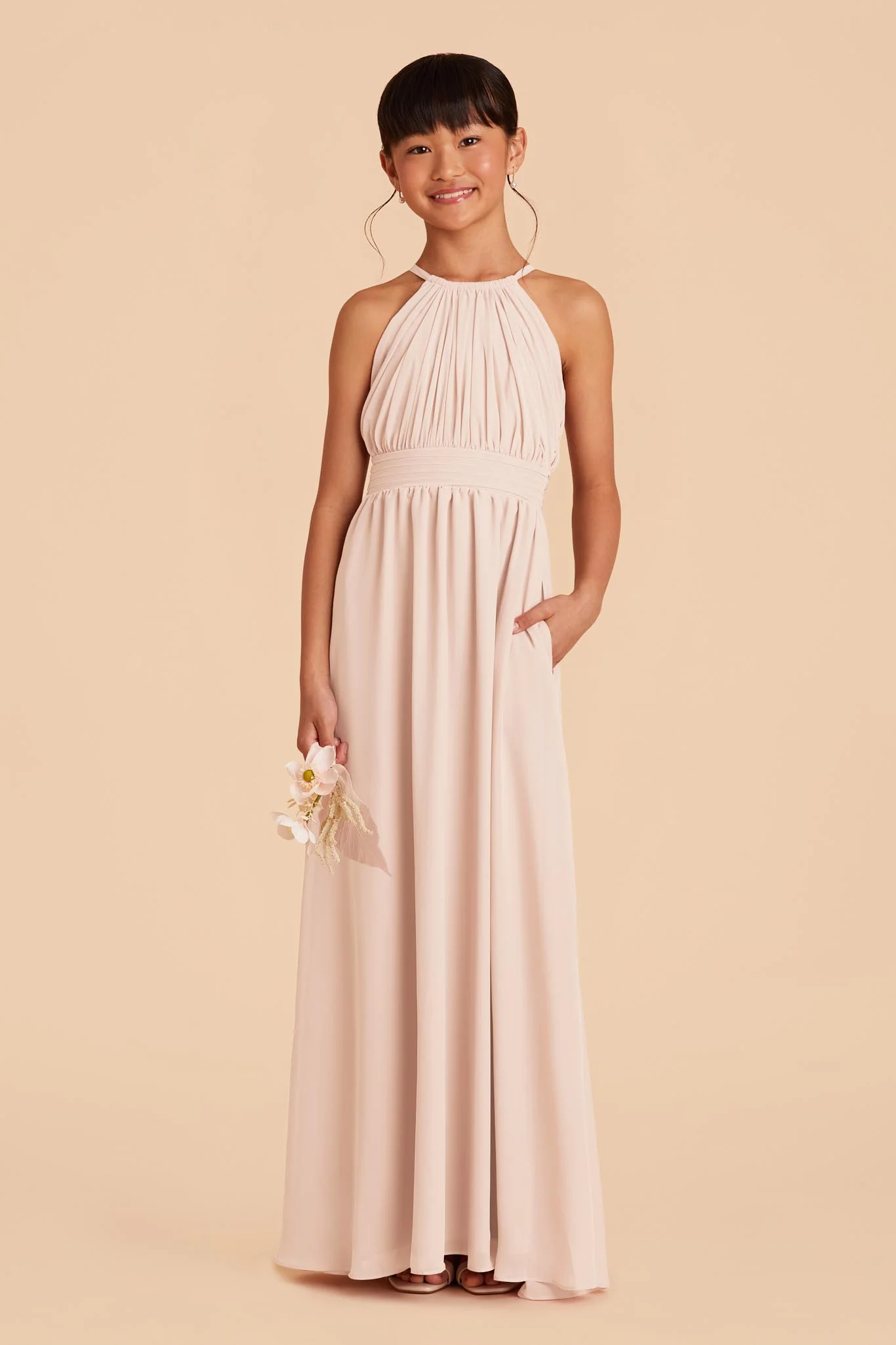 Sienna Junior Dress - Pale Blush - Image 3