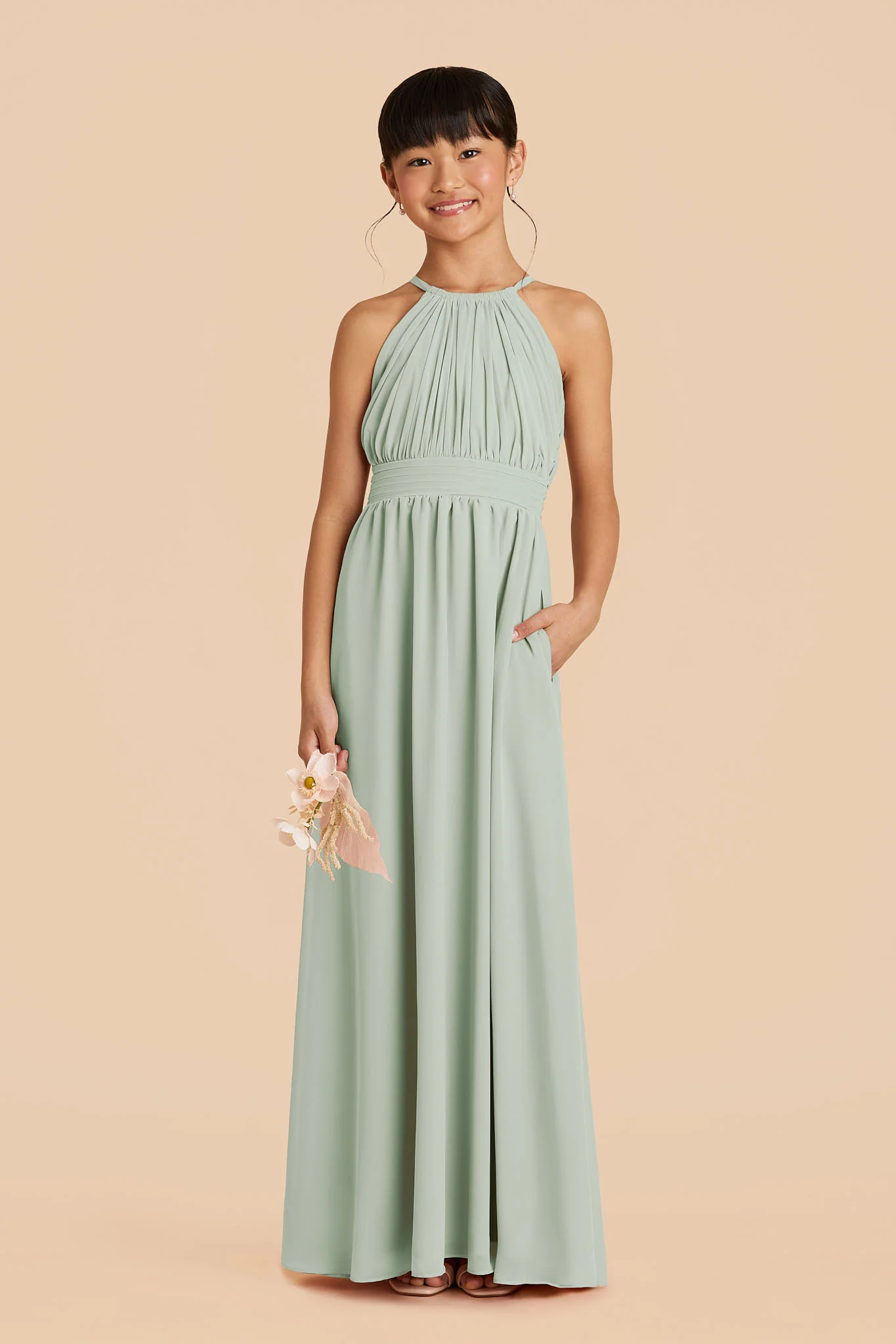 Sienna Junior Dress - Sage