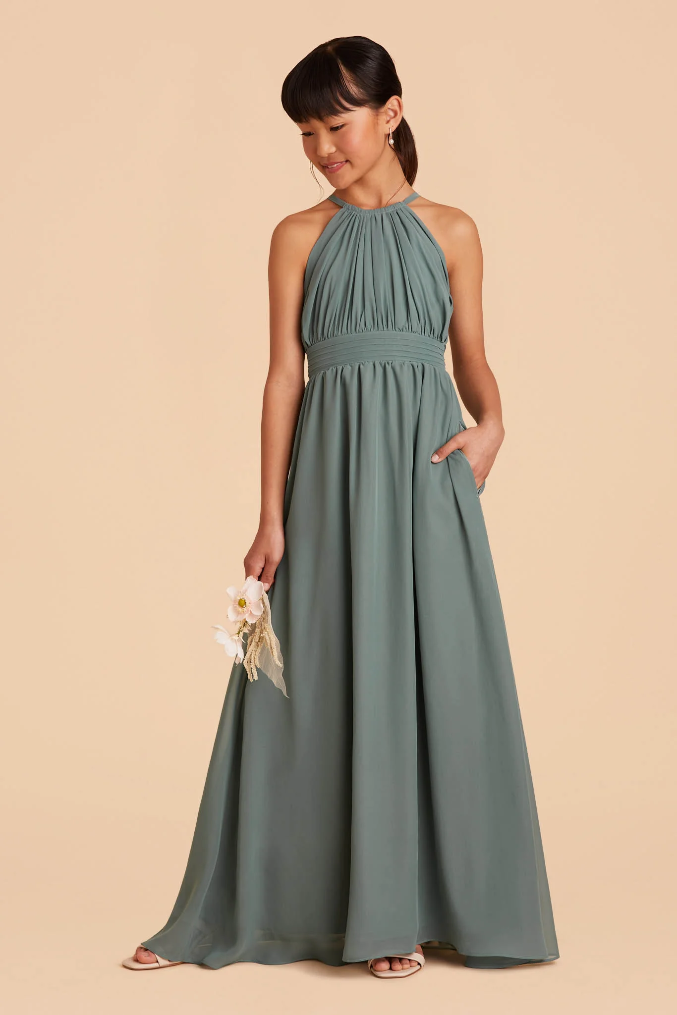 Sienna Junior Dress - Sea Glass - Image 7