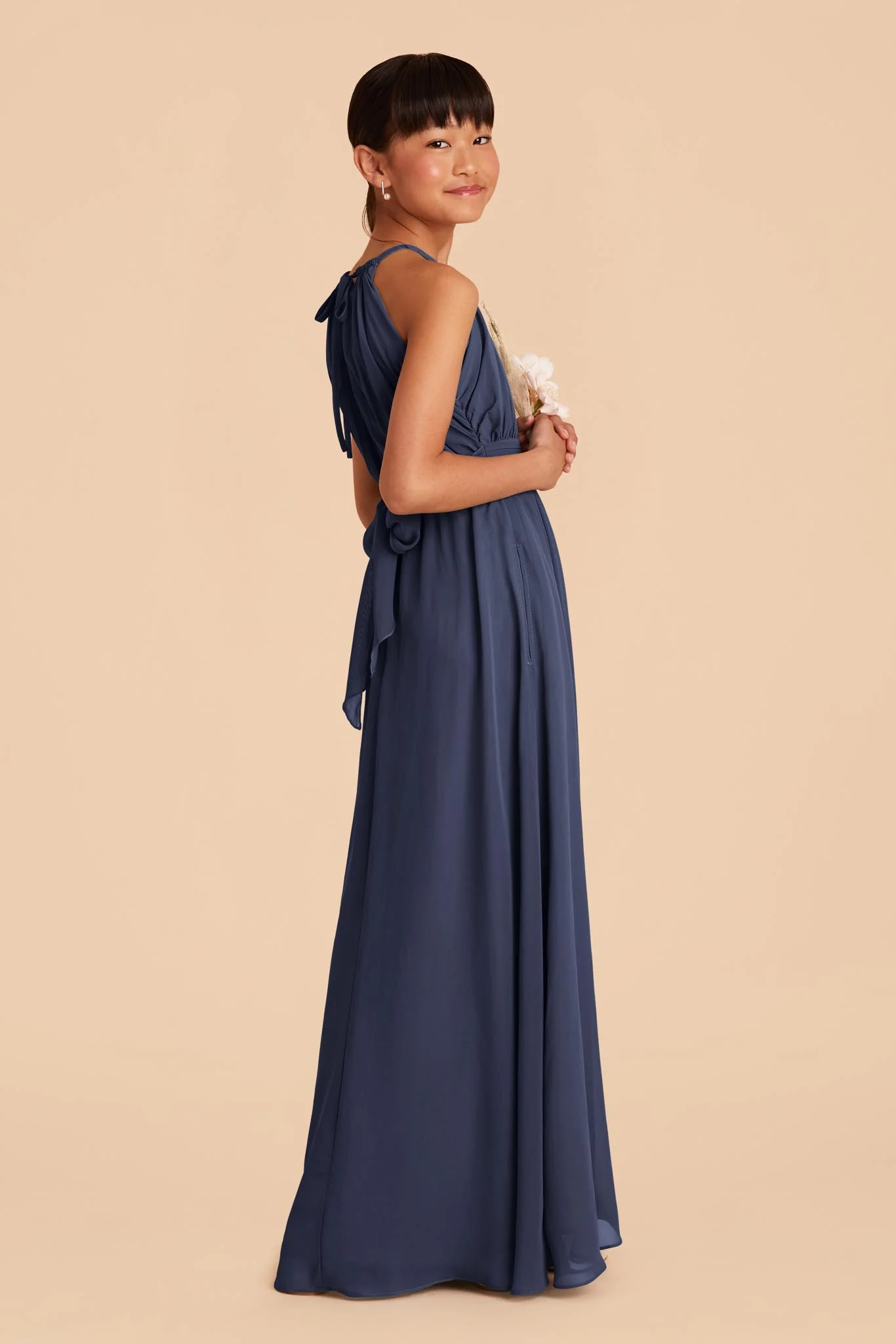 Sienna Junior Dress - Slate Blue - Image 2