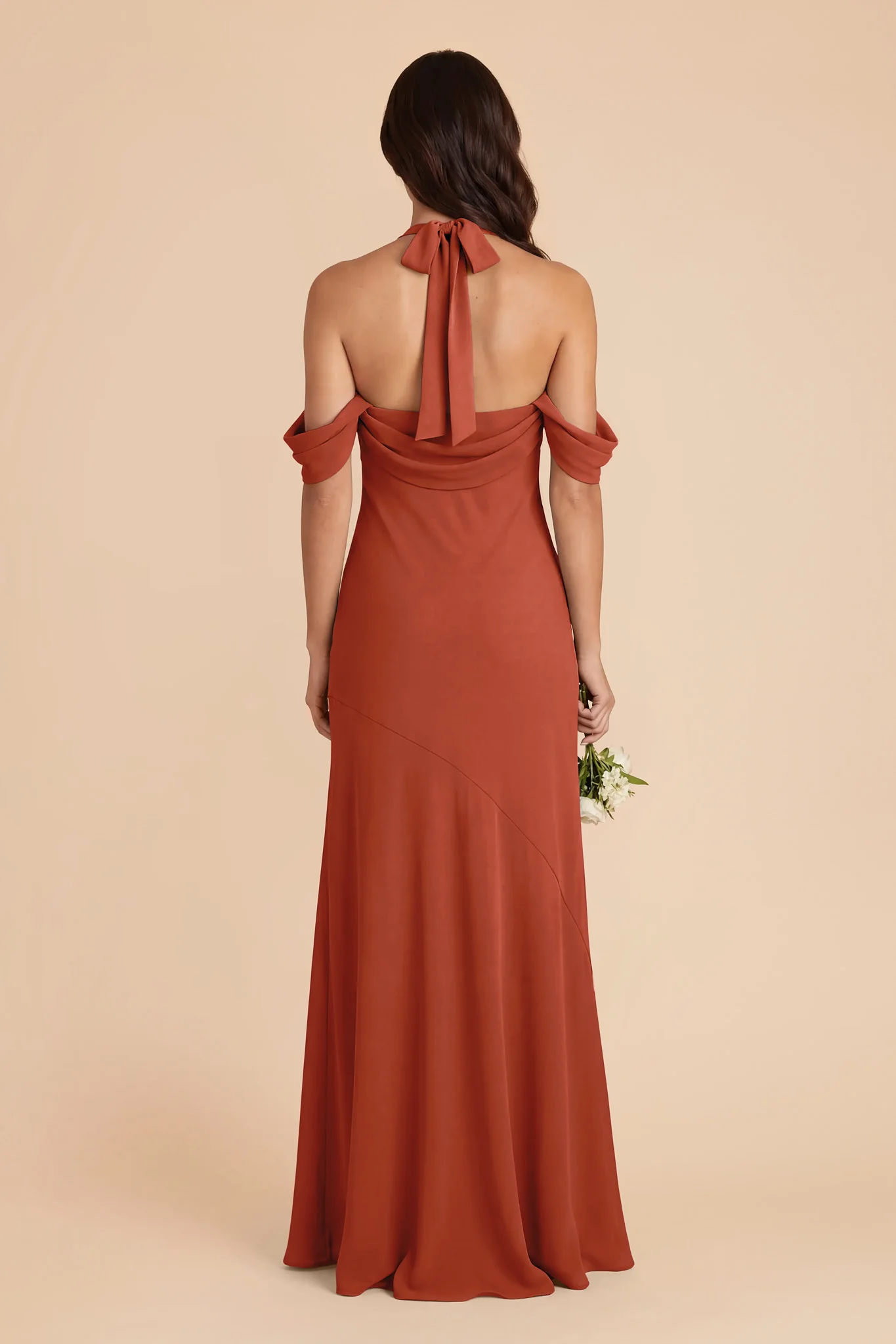 Sophia Chiffon Dress - Auburn - Image 4