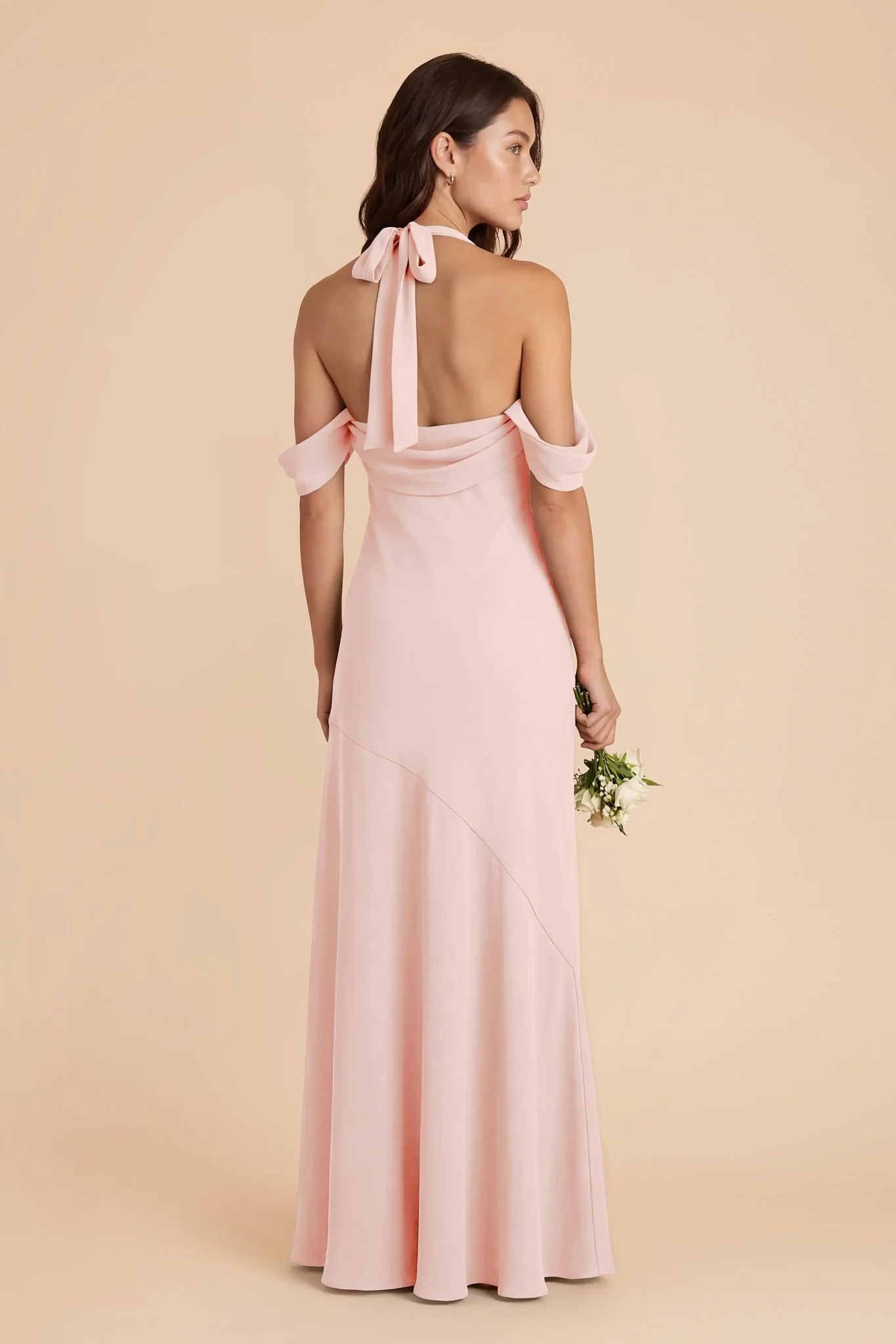 Sophia Chiffon Dress - Blush Pink - Image 3