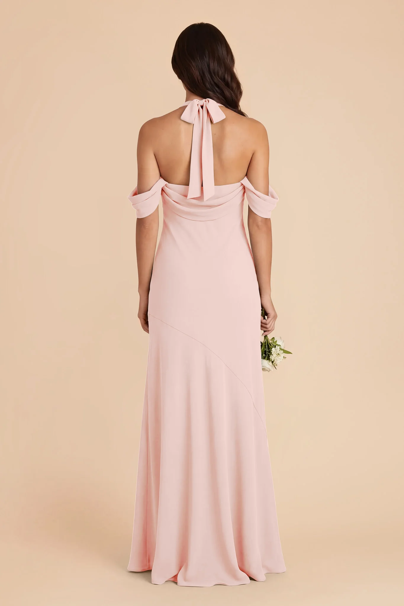 Sophia Chiffon Dress - Blush Pink - Image 4