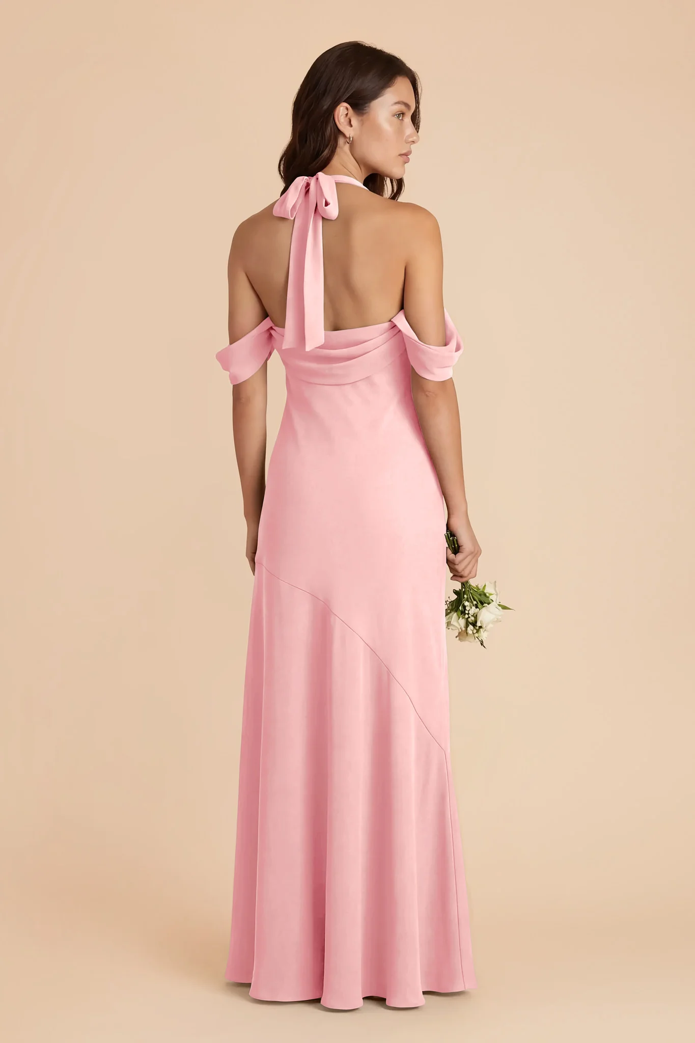 Sophia Chiffon Dress - Bubblegum Pink - Image 3
