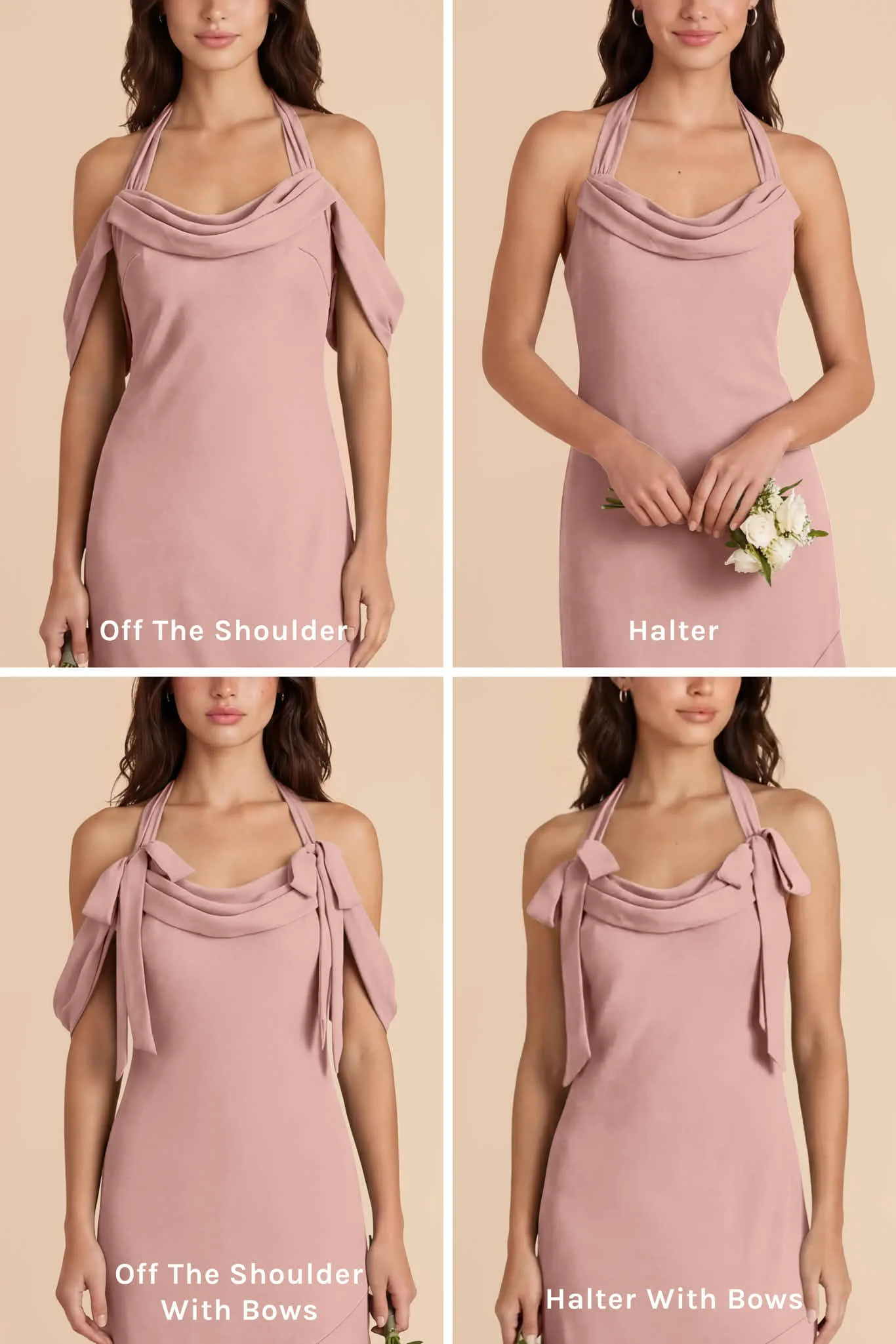 Sophia Chiffon Dress - English Rose - Image 8