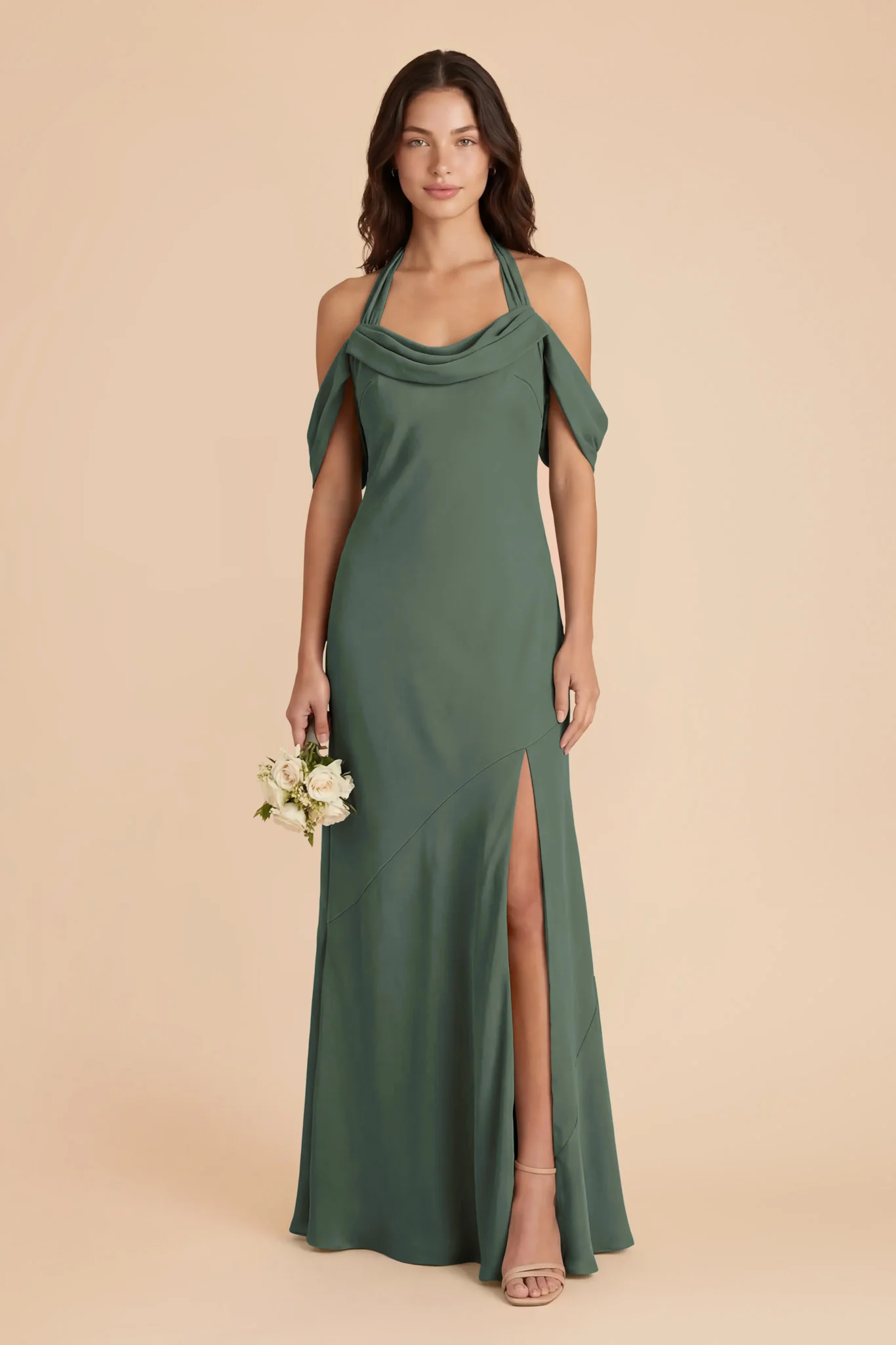 Sophia Chiffon Dress - Eucalyptus - Image 2