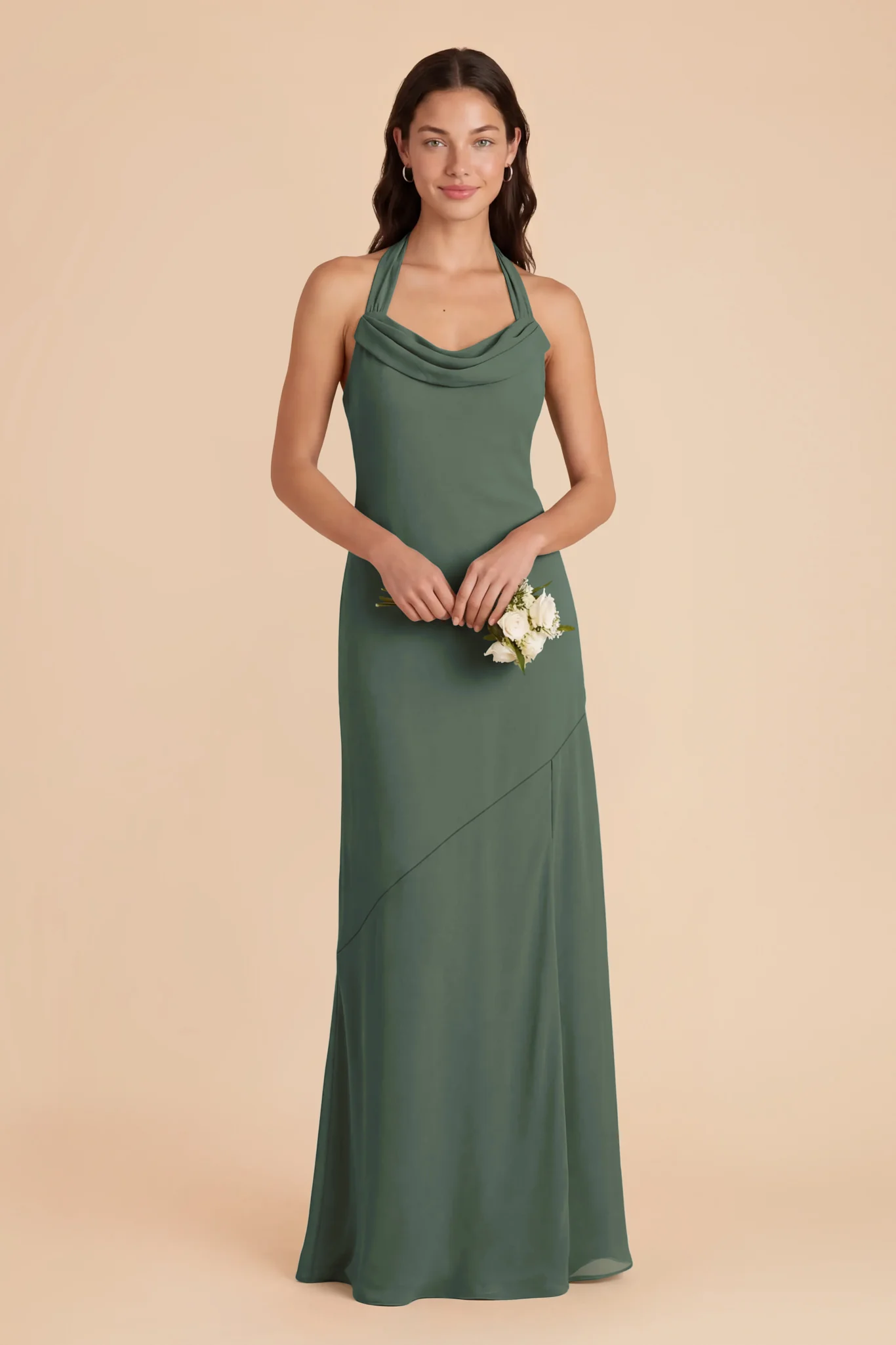 Sophia Chiffon Dress - Eucalyptus - Image 3